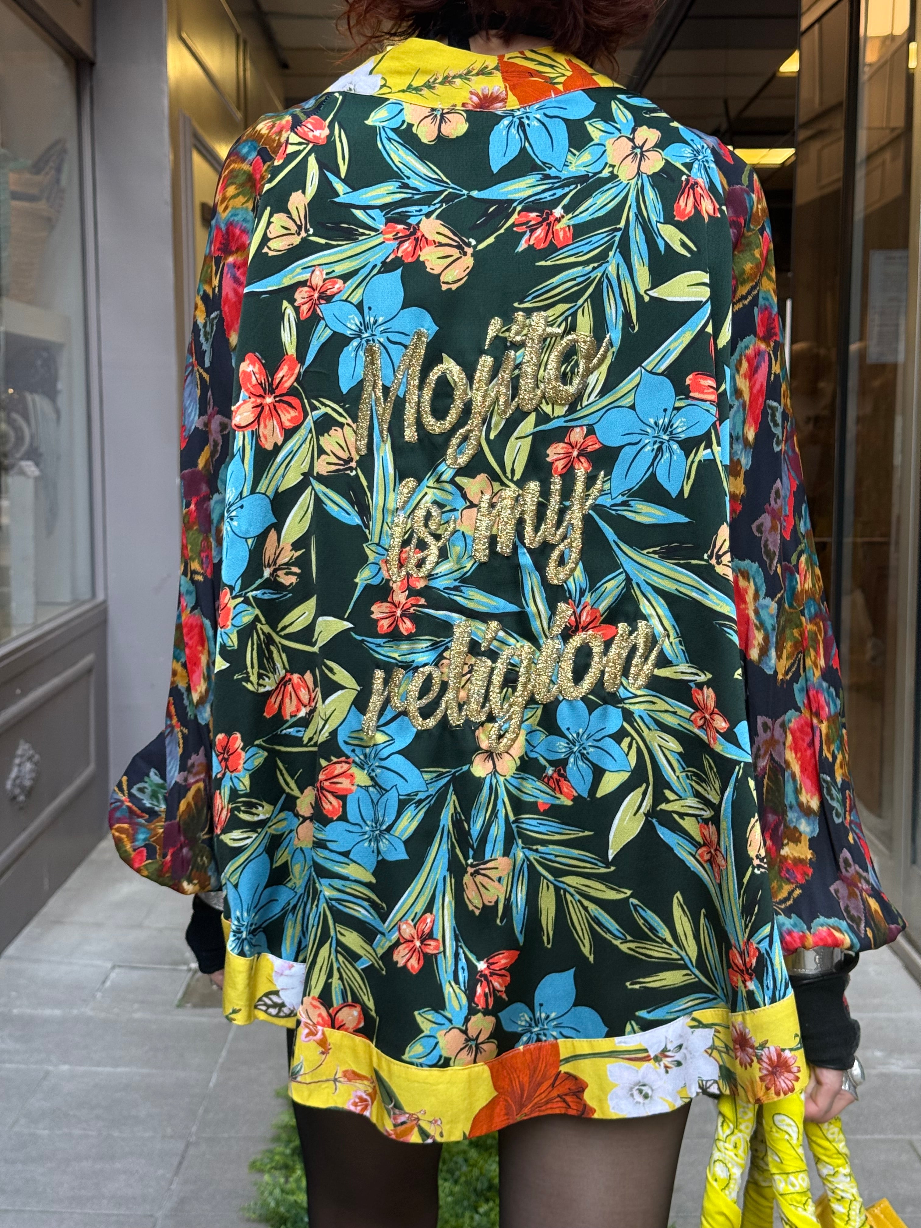 Kimono court Fleur de Pirate