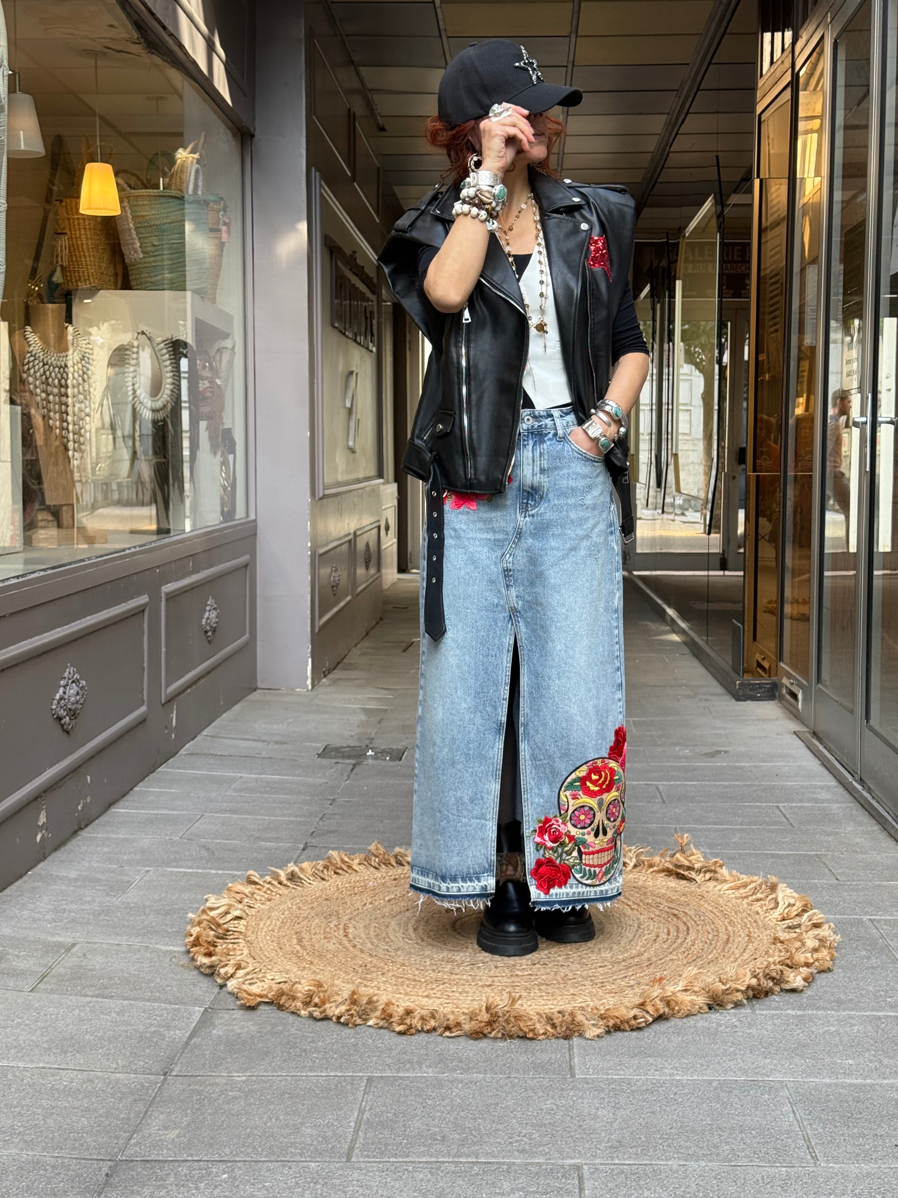 Jupe Jean Poupée de Soie