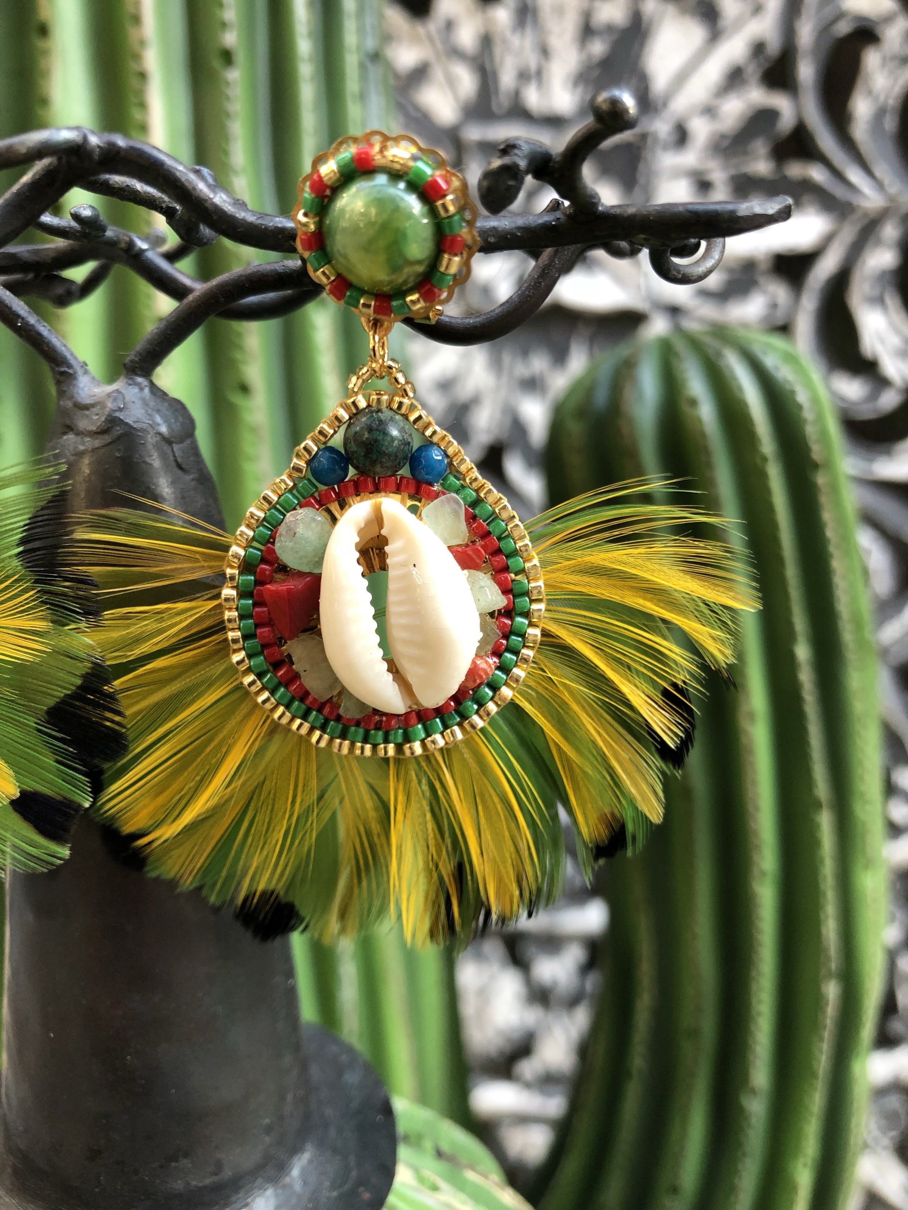 Boucles d’oreilles plumes Hypnochic