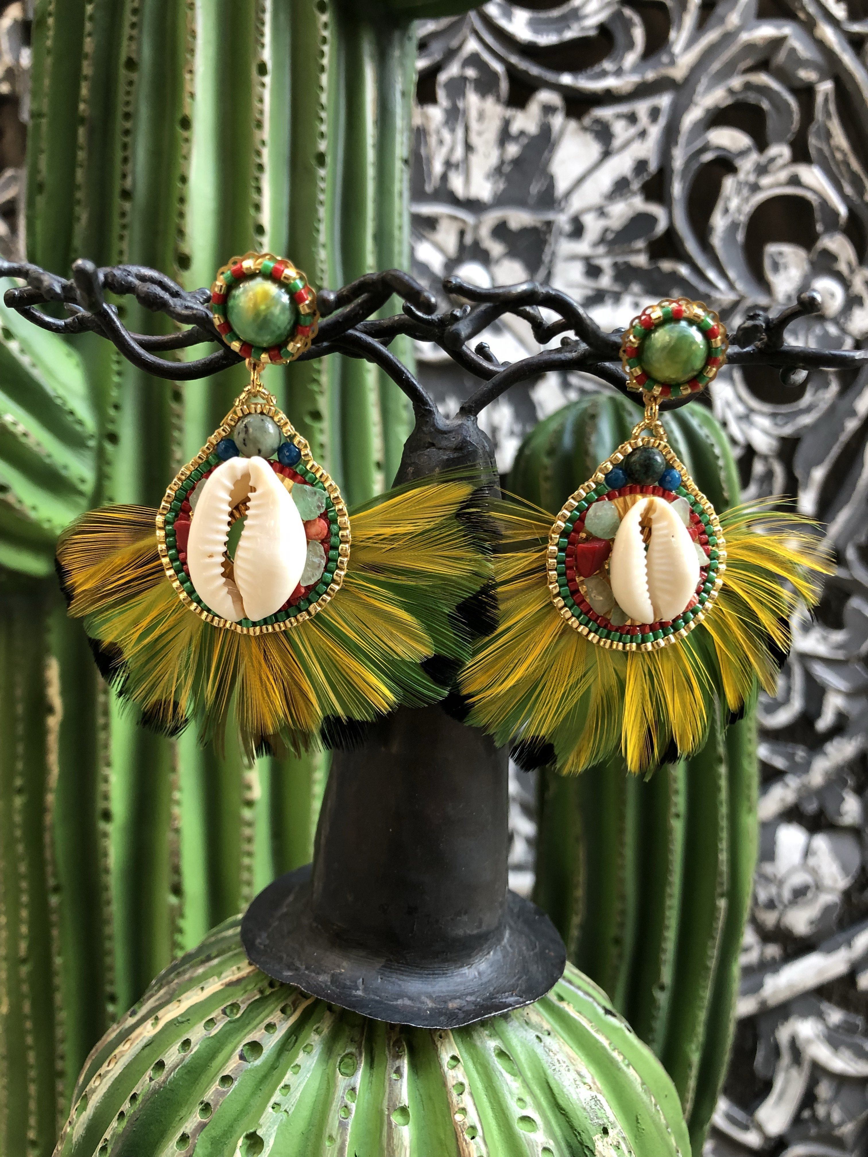 Boucles d’oreilles plumes Hypnochic
