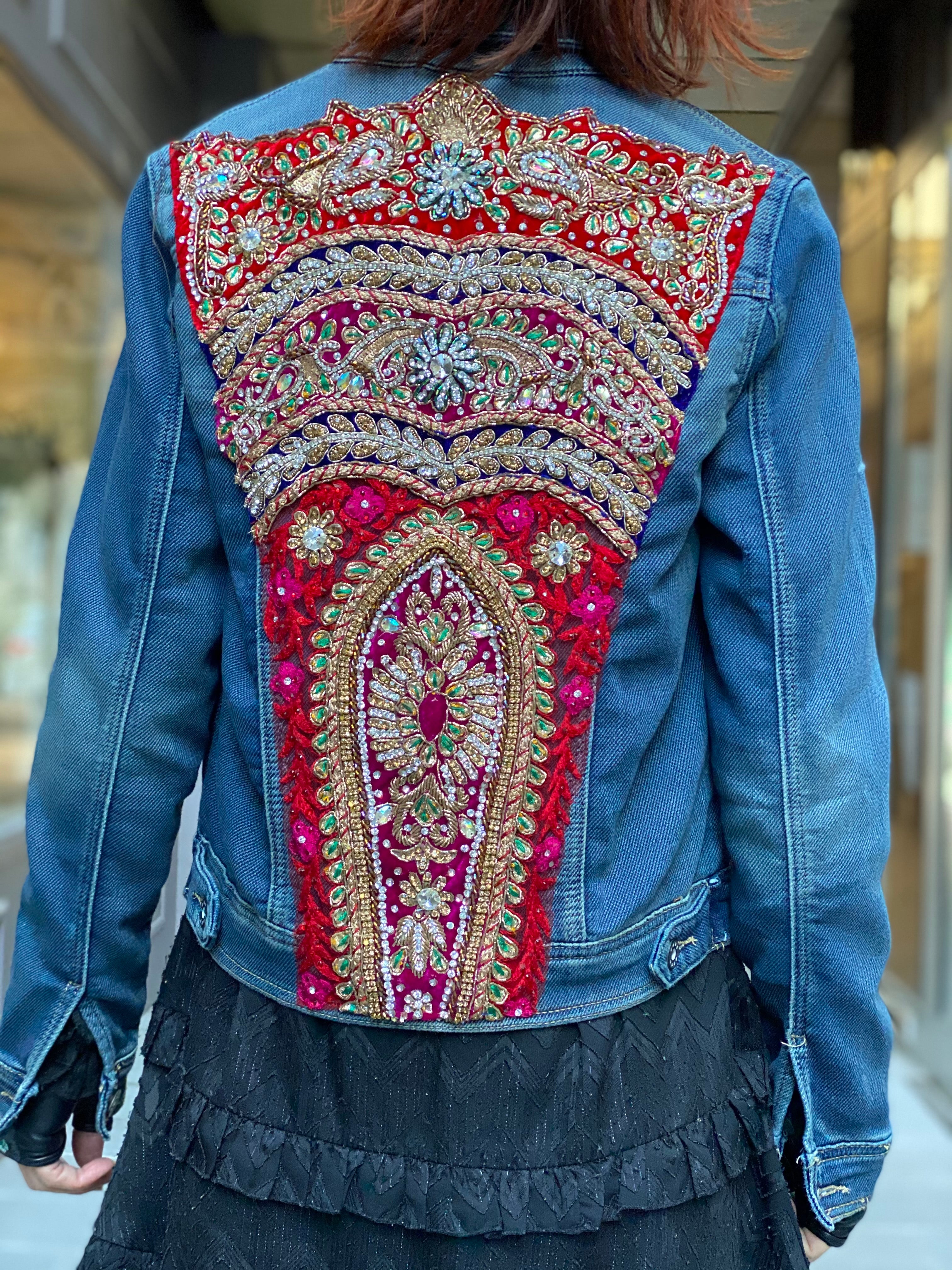Mamz'elle Zoé Jean Saree Jacket