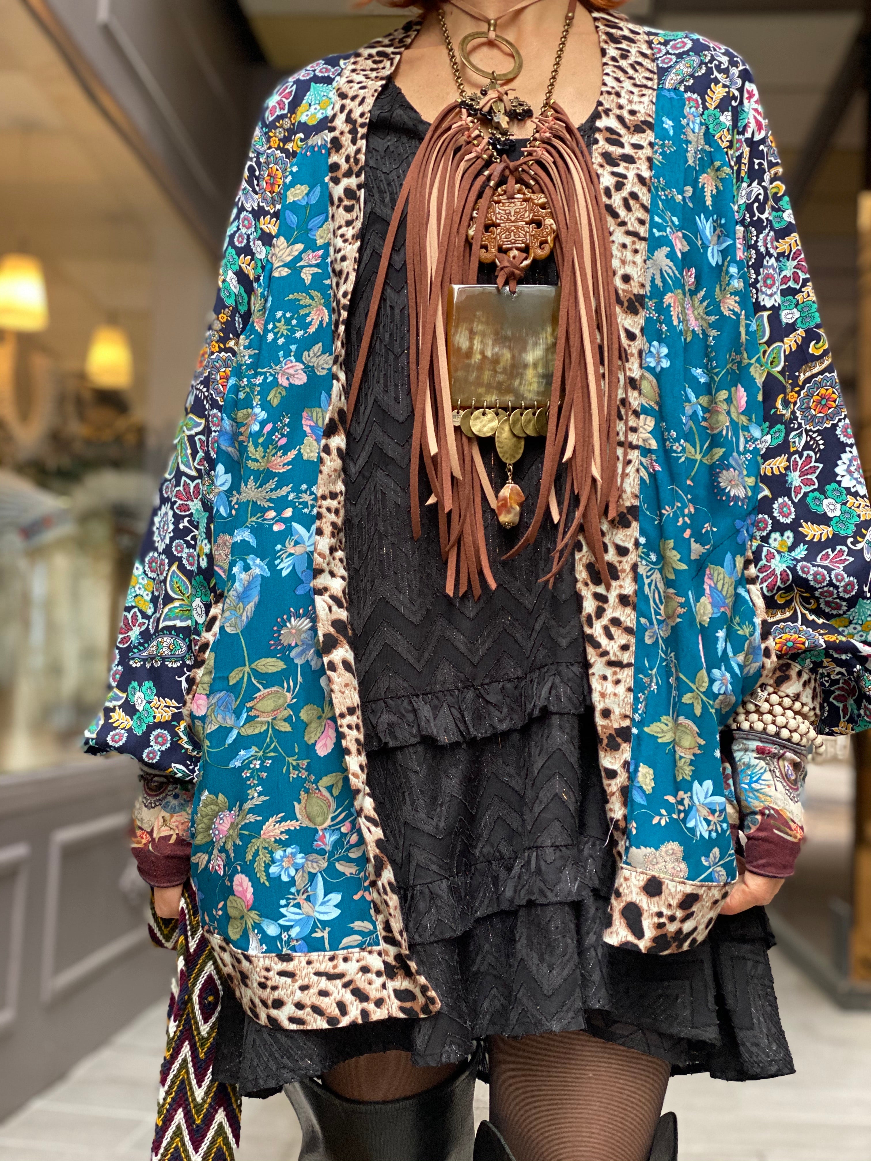 Kimono court Fleur de Pirate