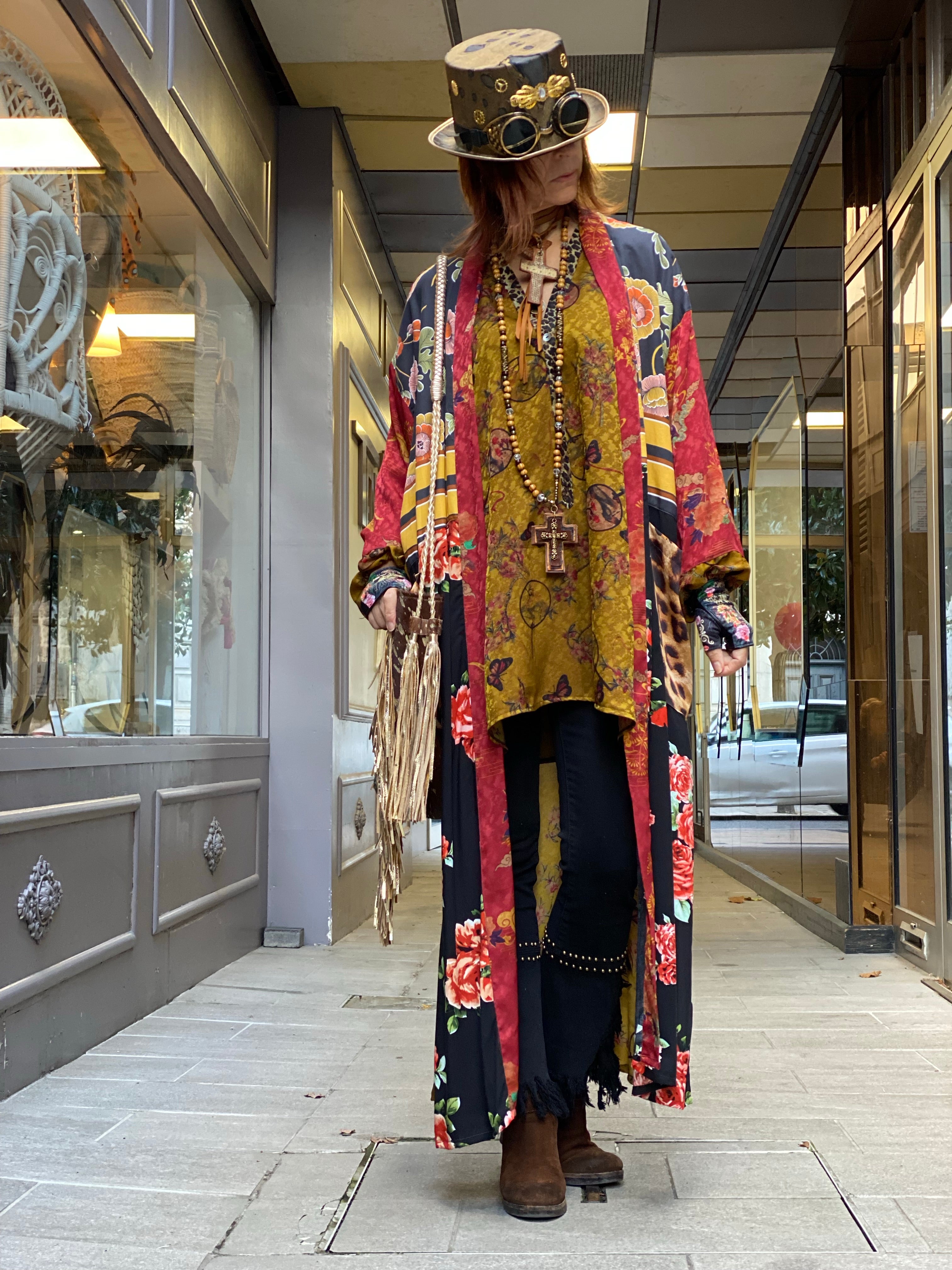 Pirate Flower Long Kimono