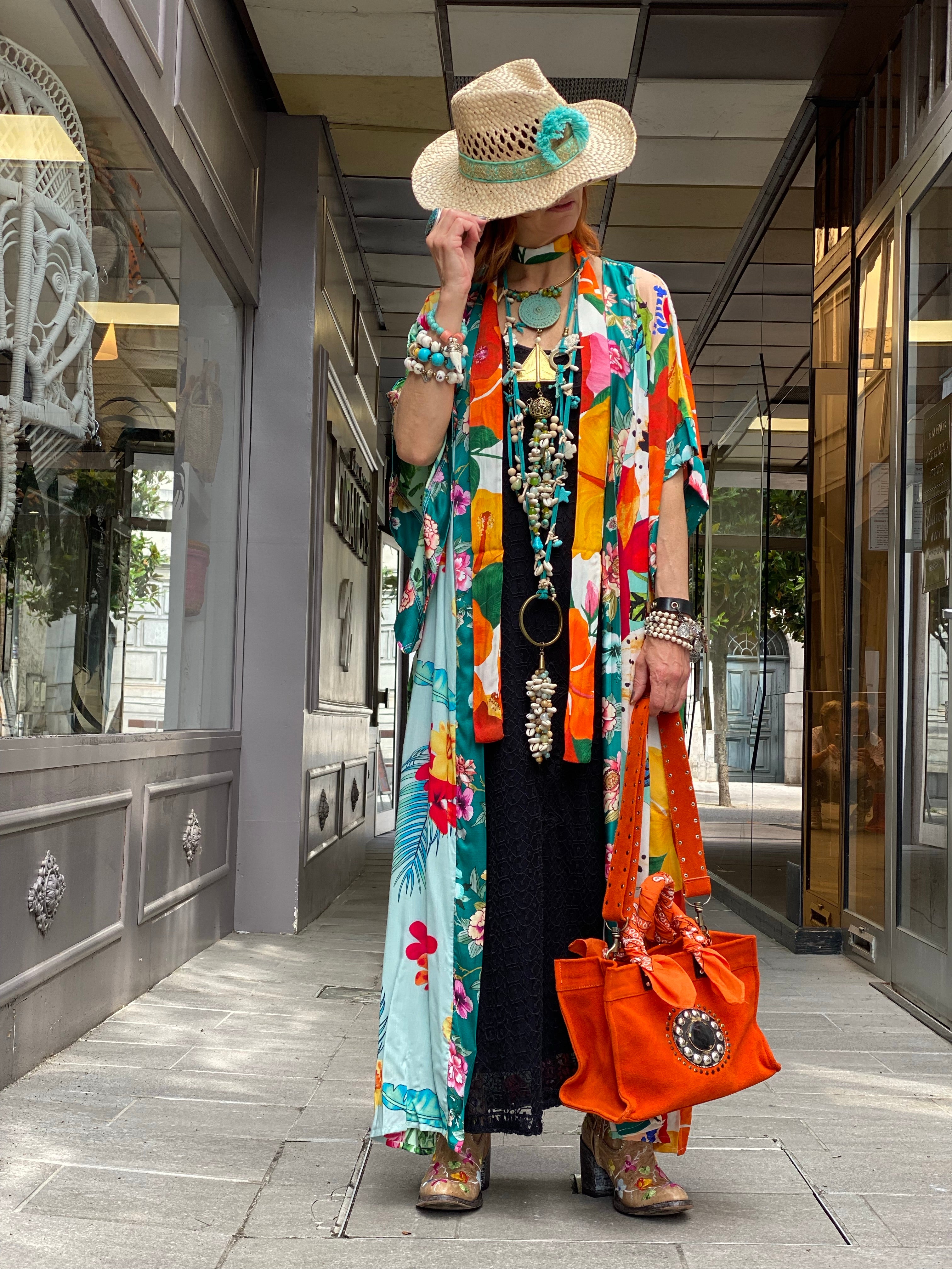 Pirate Flower Long Kimono