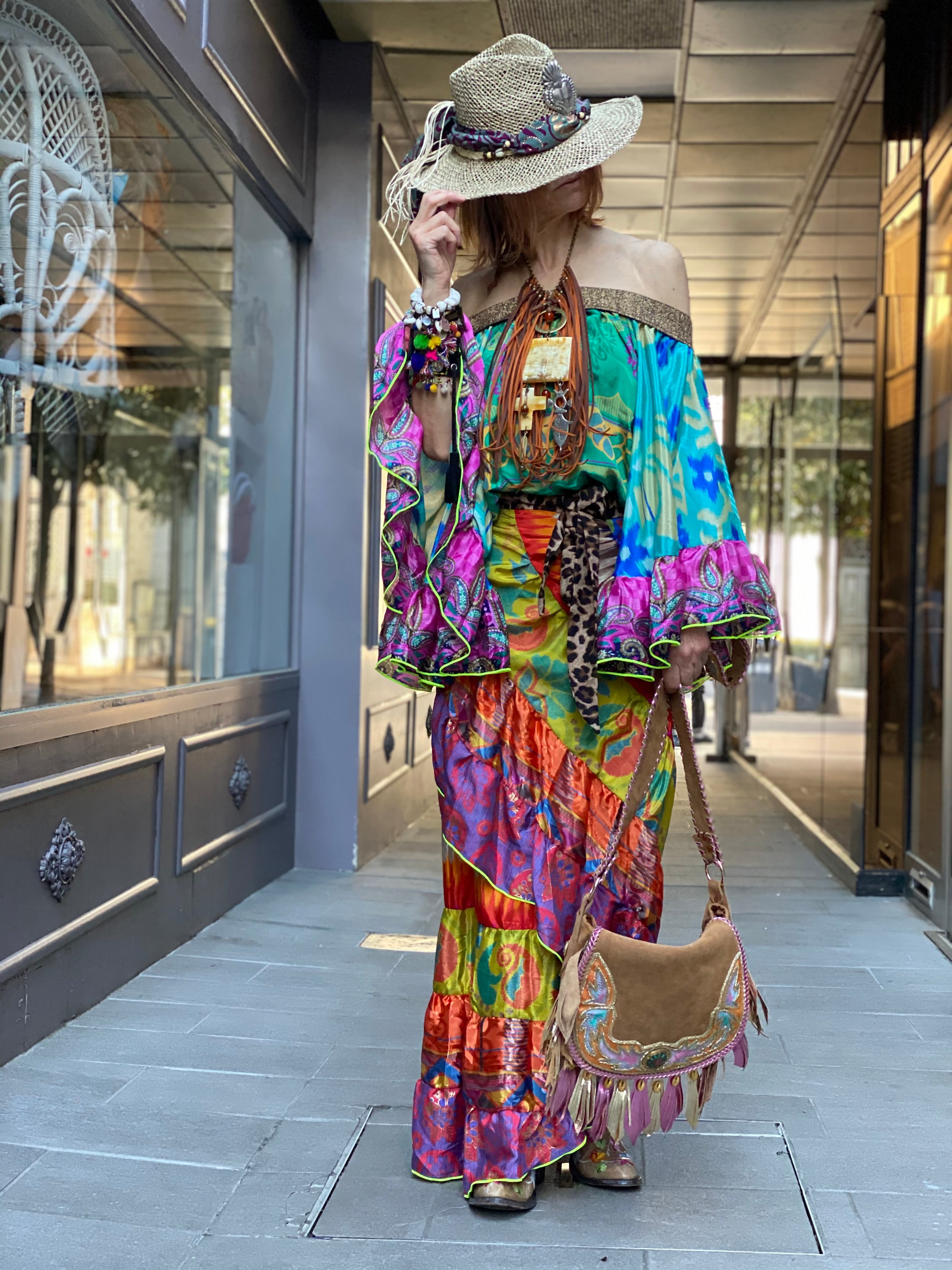 Kaleidoscope long skirt Doll.SA