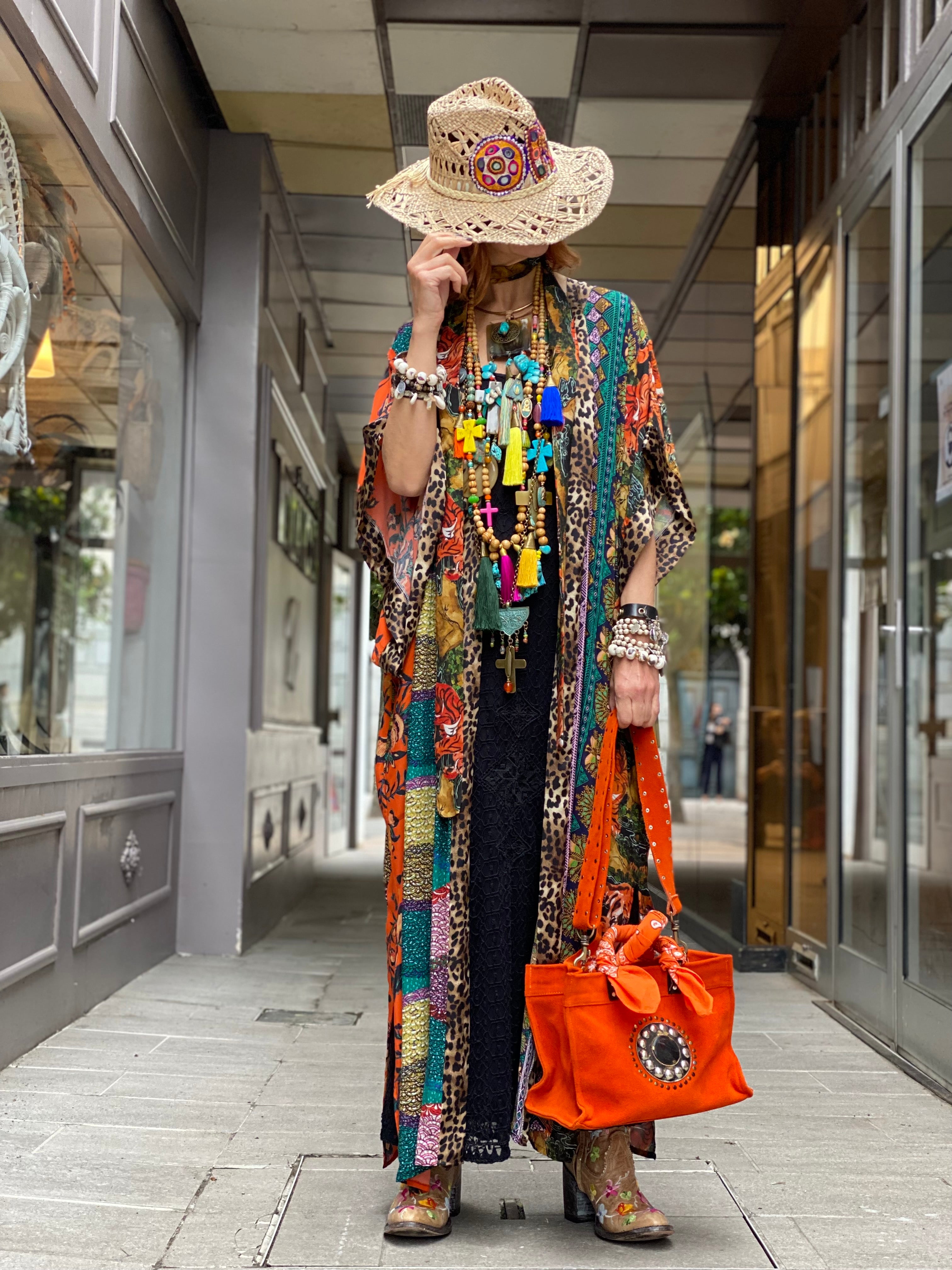 Kimono Long Fleur de Pirate