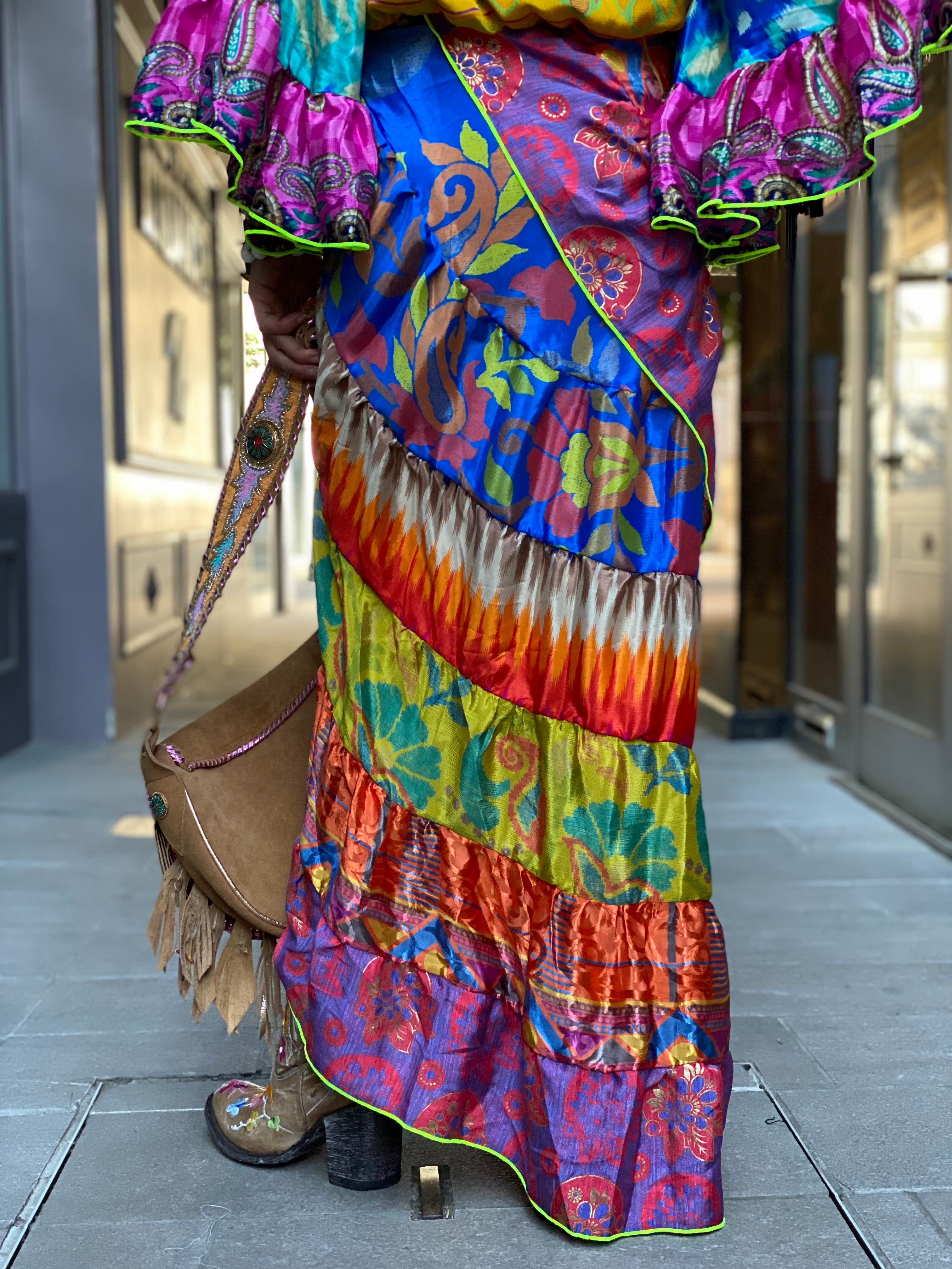 Kaleidoscope long skirt Doll.SA