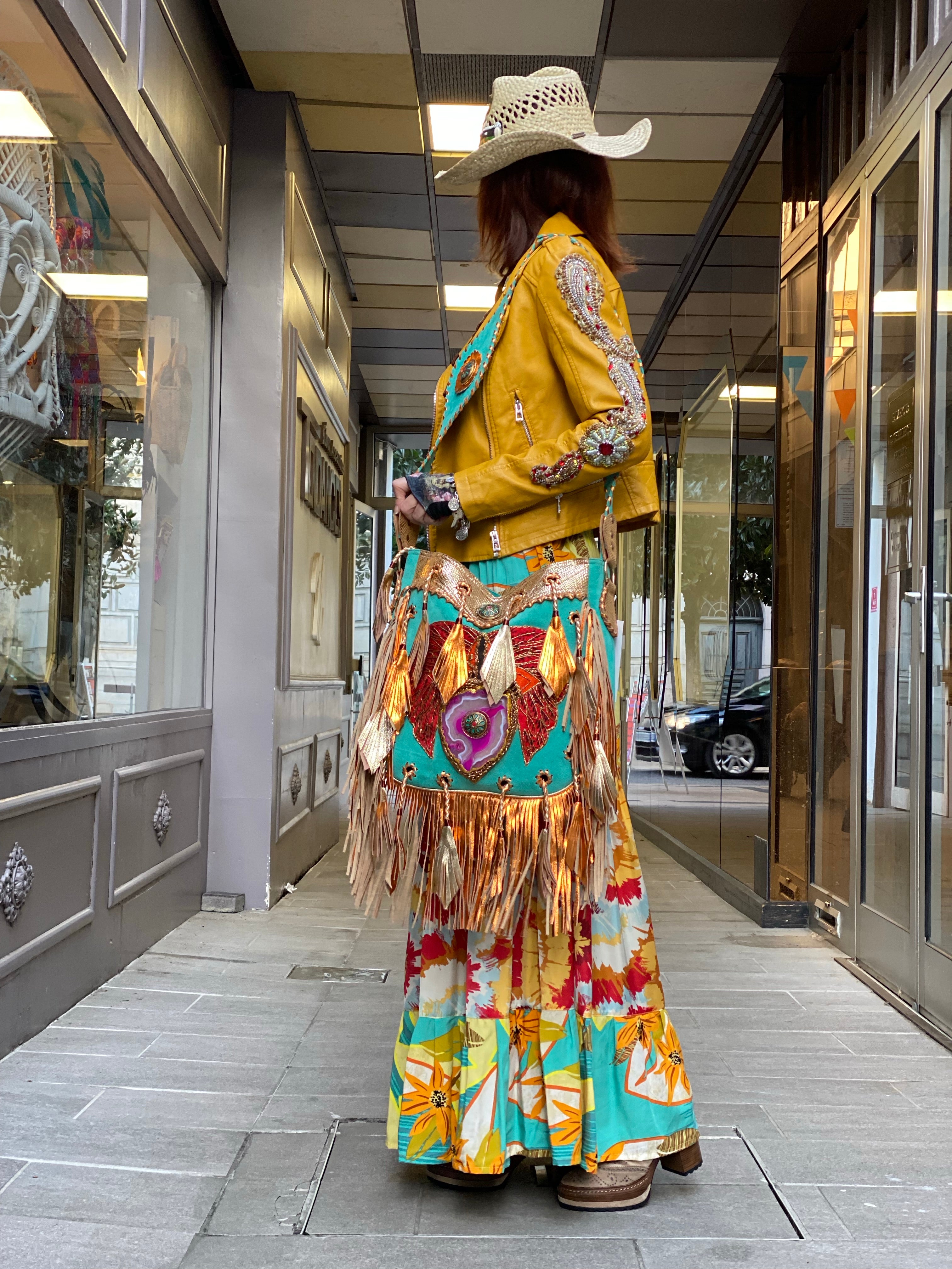 Pirate Flower long skirt