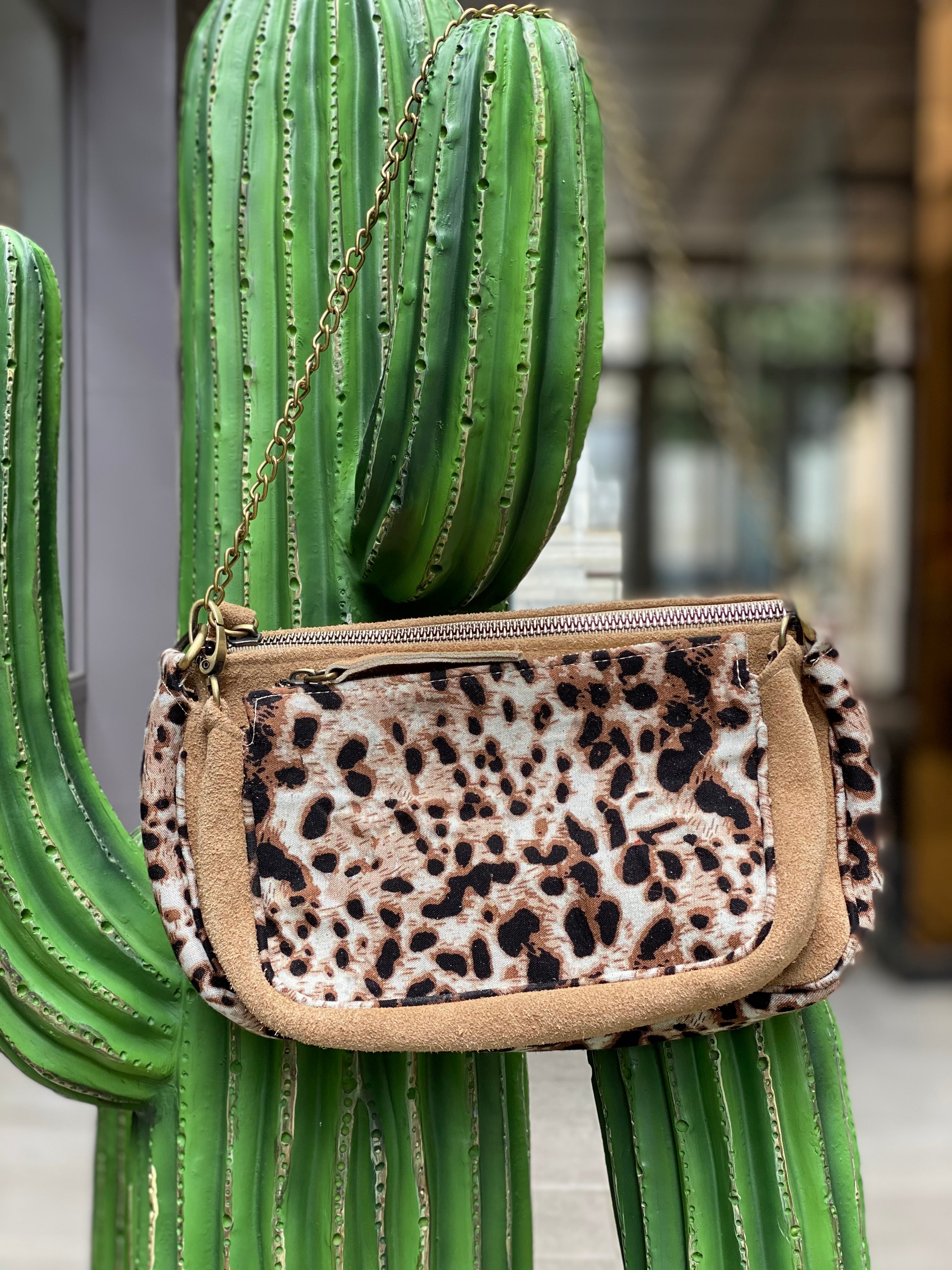 Flower Market Multi Leopard Clutch