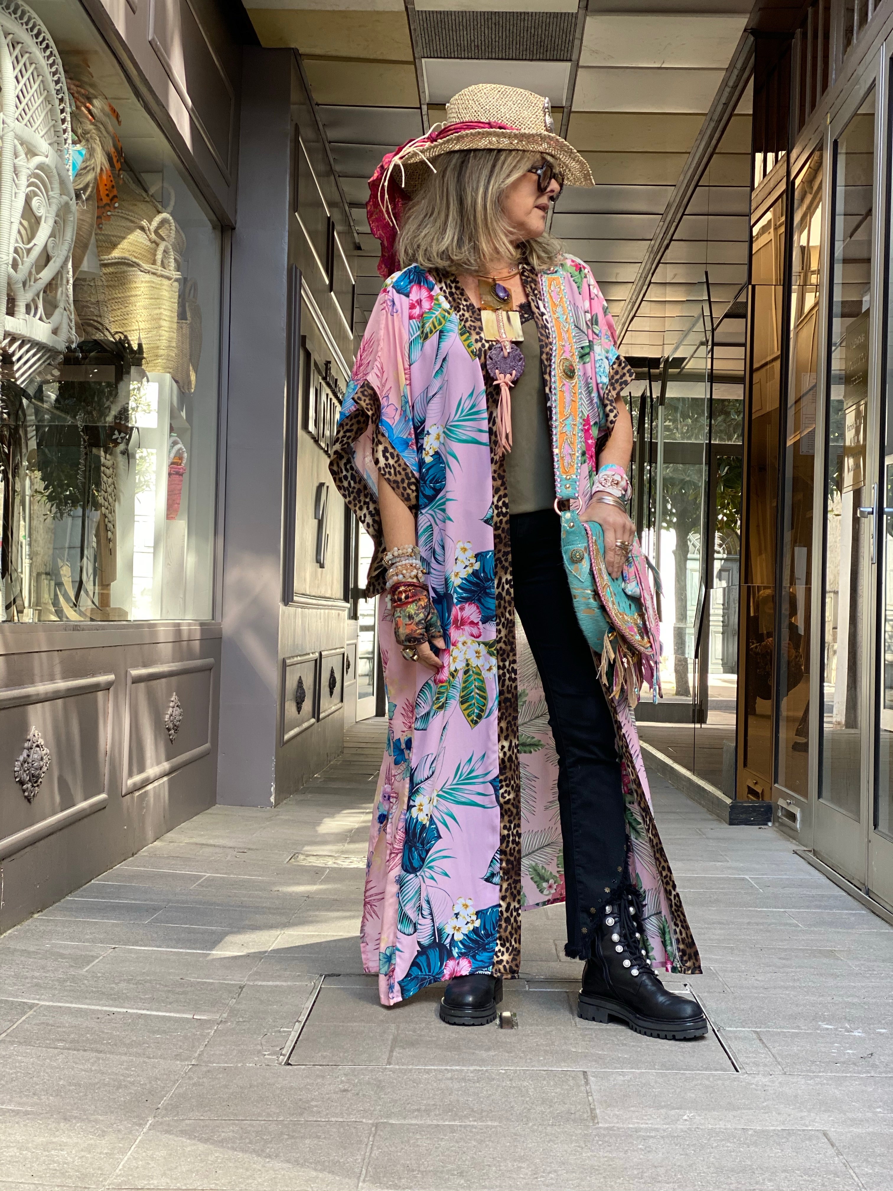 Kimono Long Fleur de Pirate