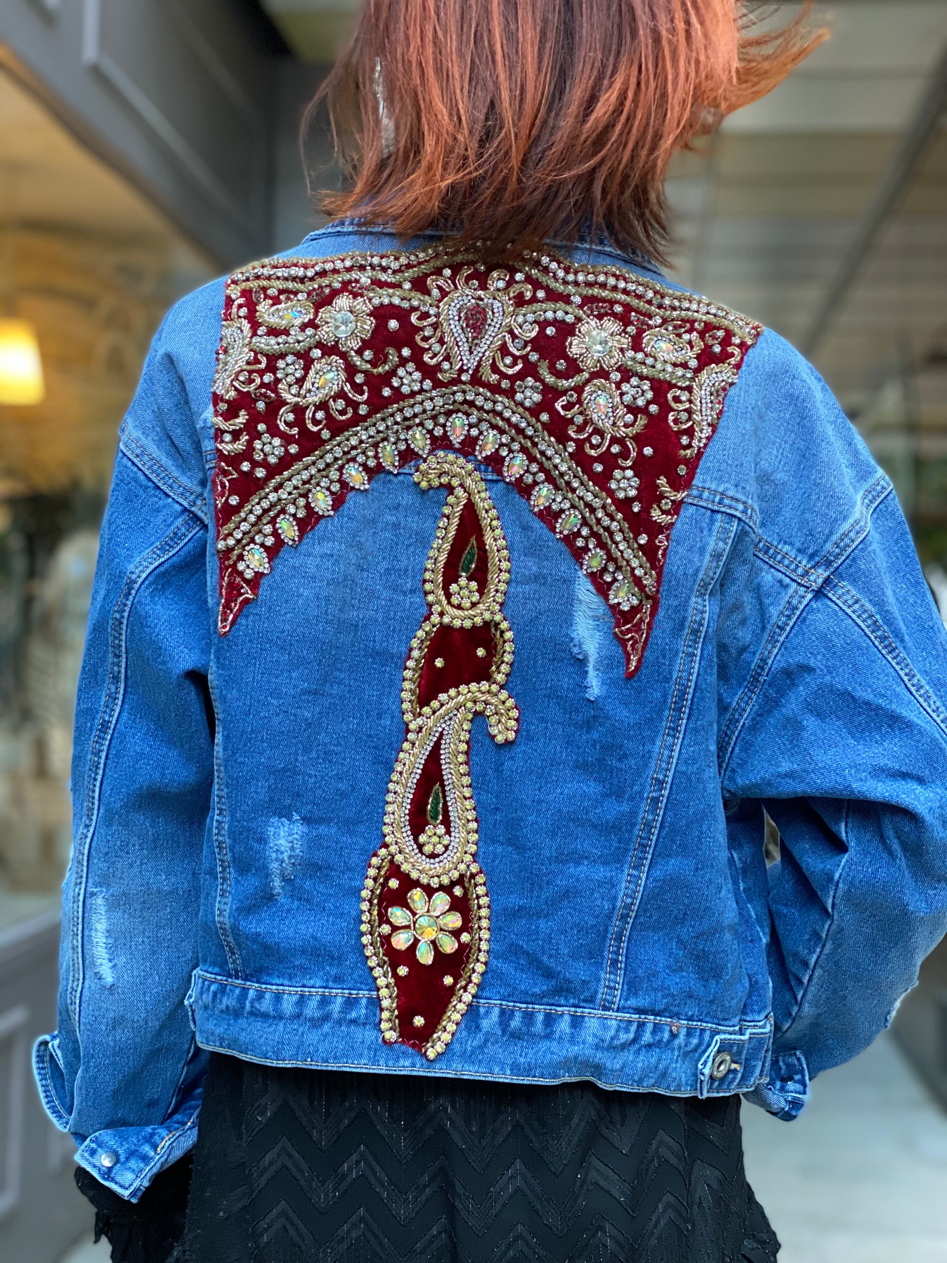 Mamz'elle Zoé Jean Saree Jacket