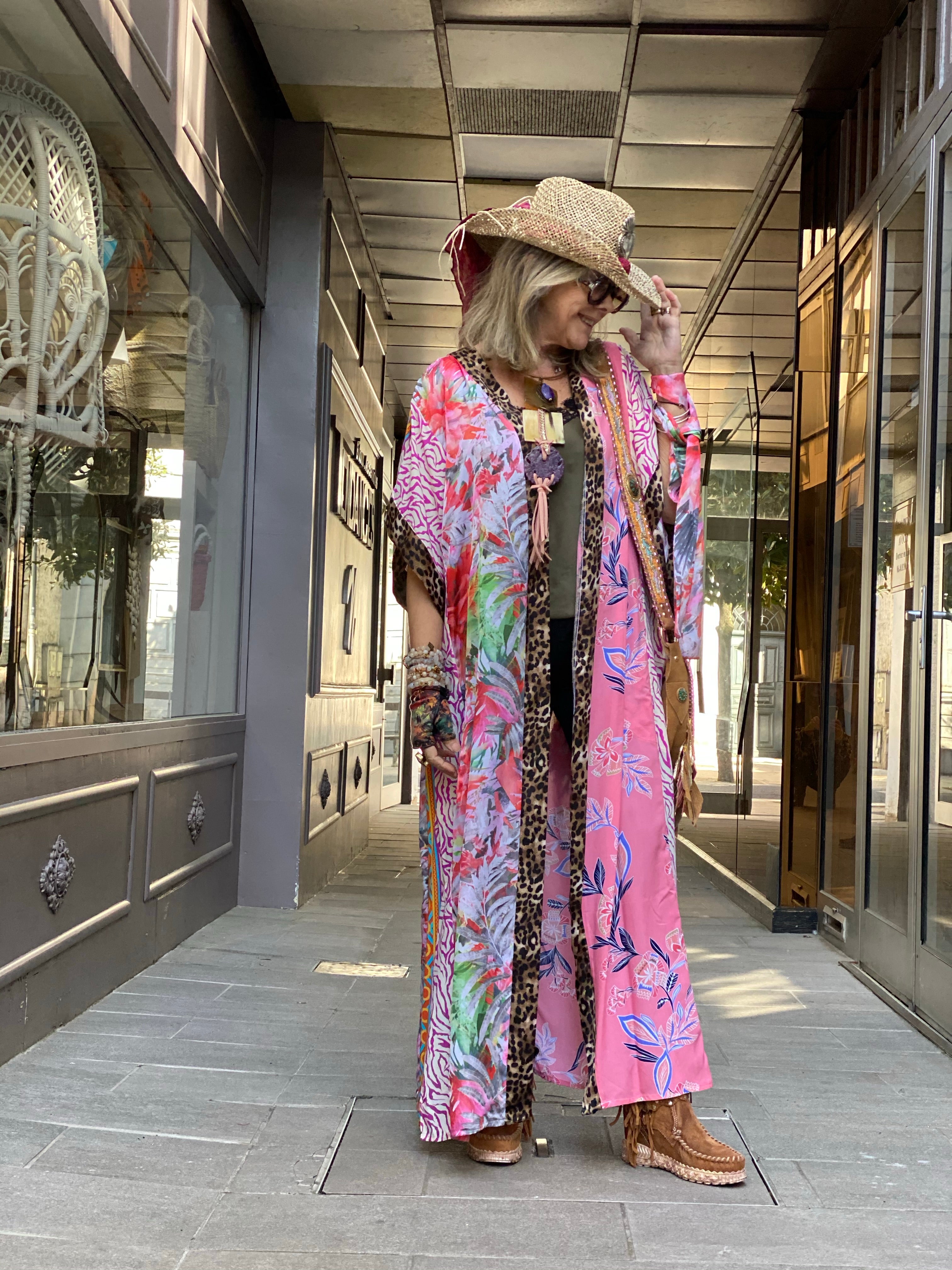Kimono Long Fleur de Pirate