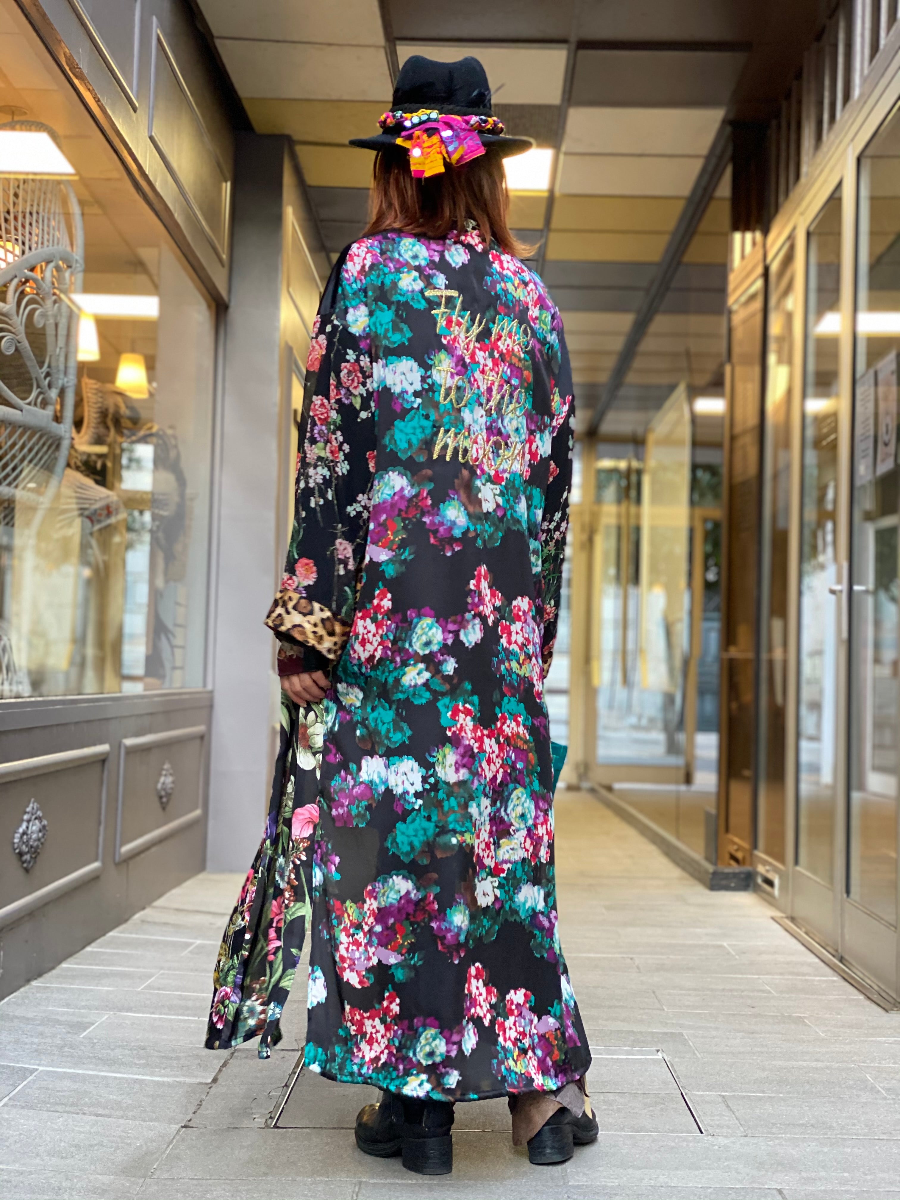 Pirate Flower Long Kimono
