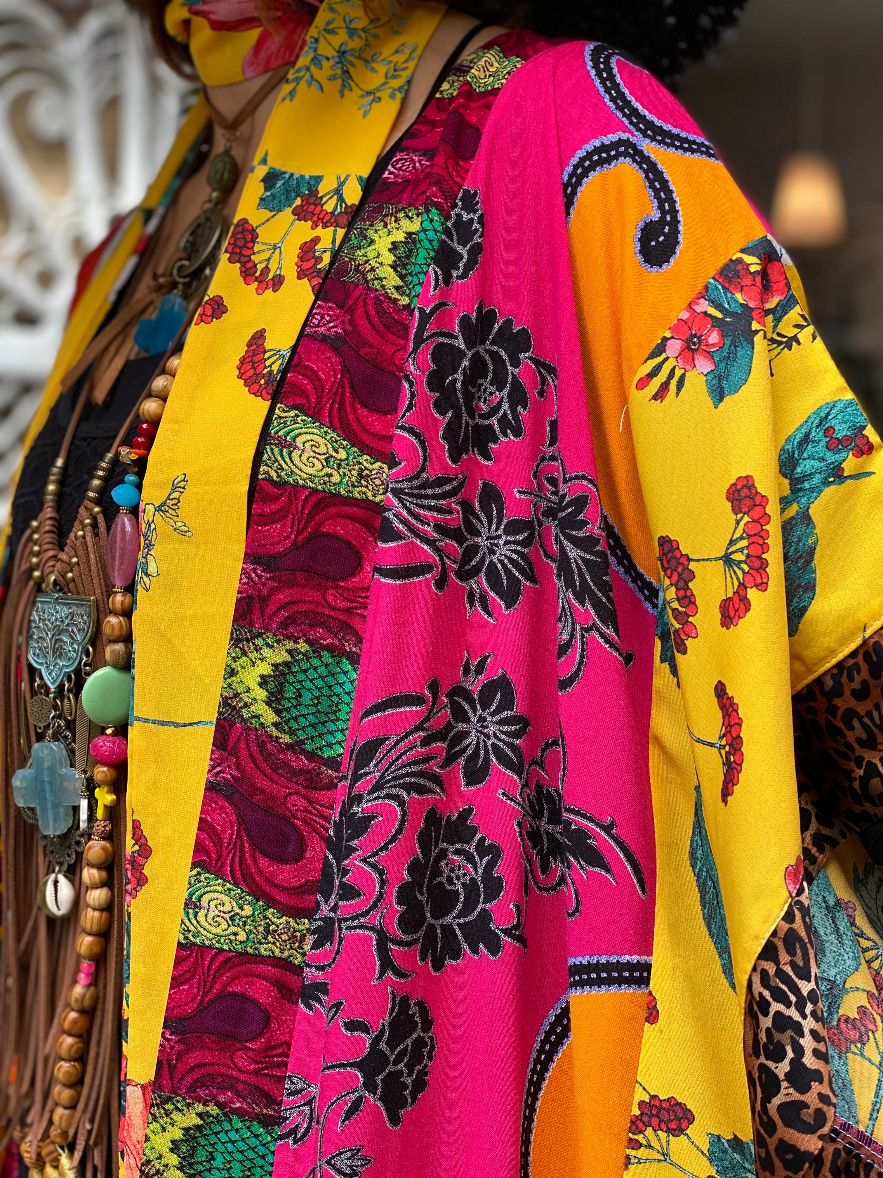 Pirate Flower Long Kimono