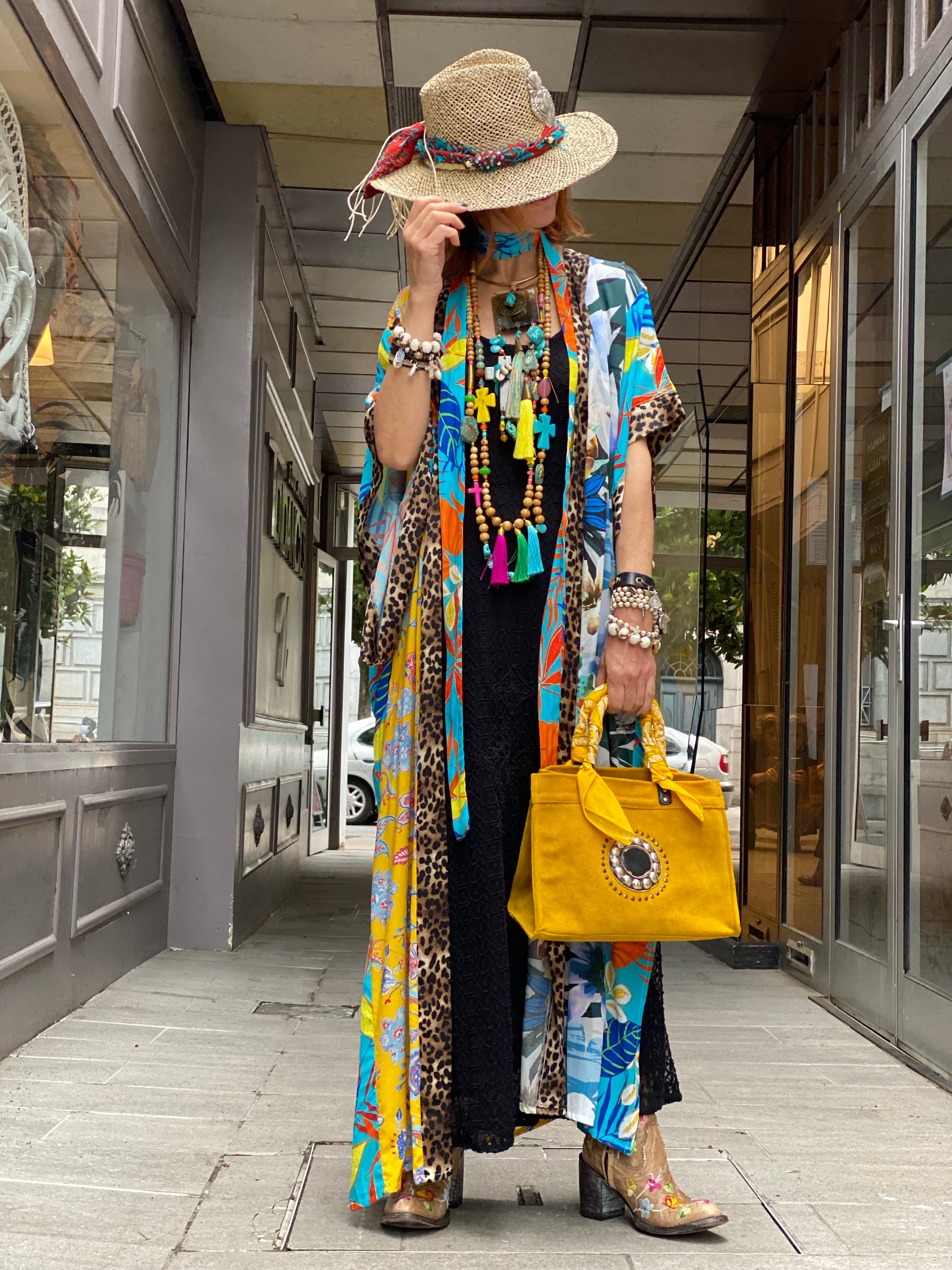 Kimono Long Fleur de Pirate