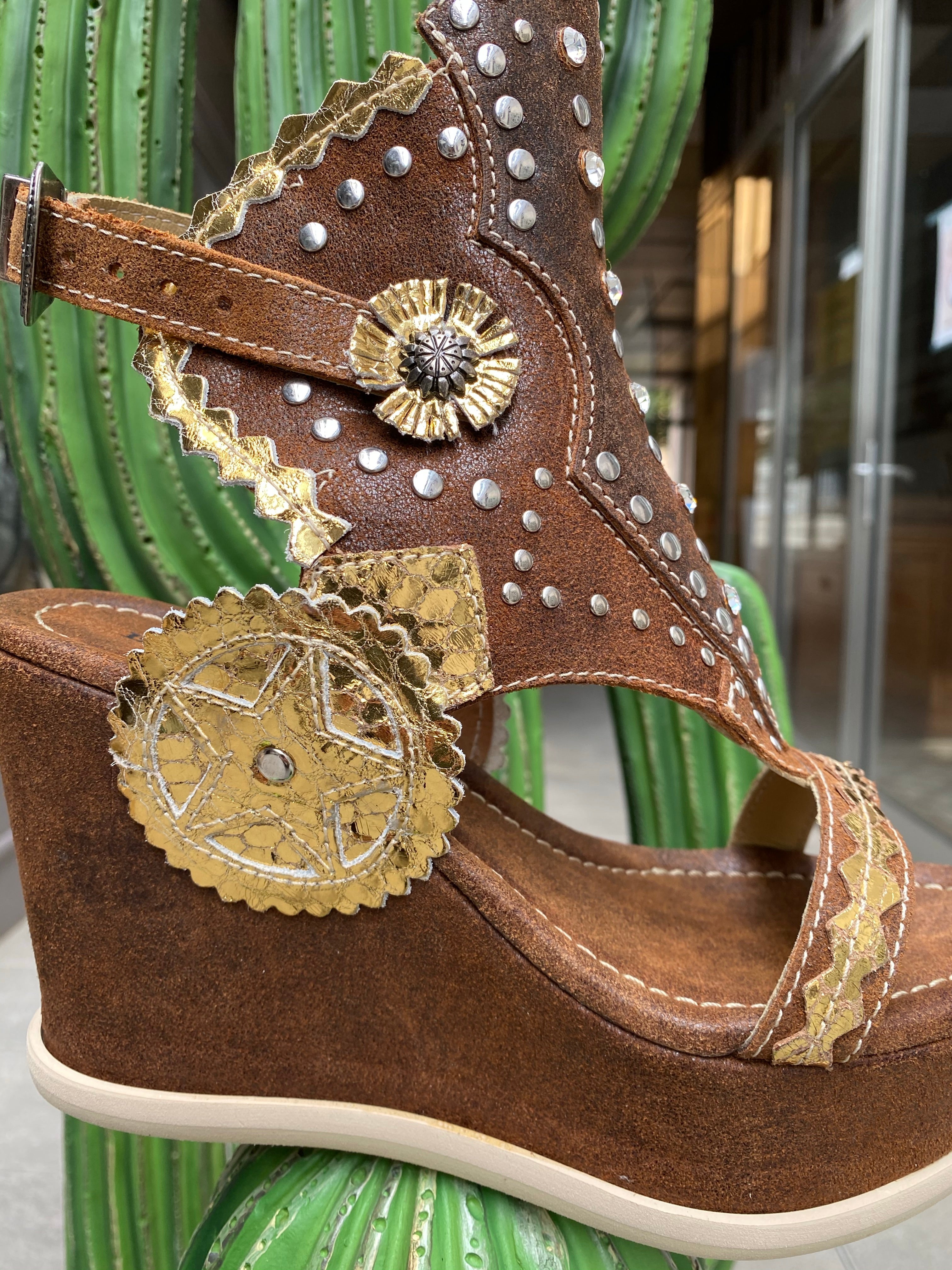 Wedge Alma Apex Tan El Vaquero