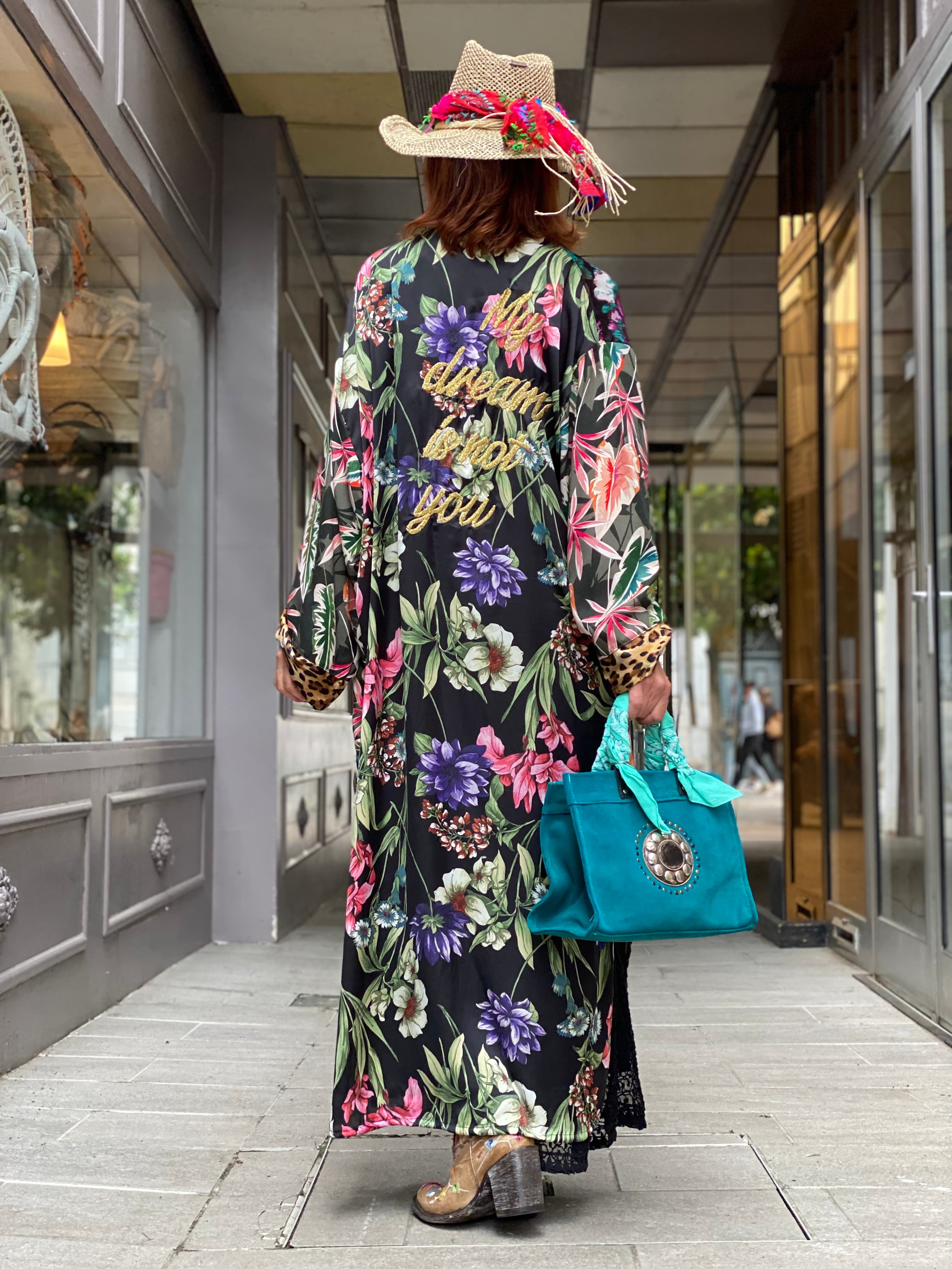 Kimono Long Fleur de Pirate