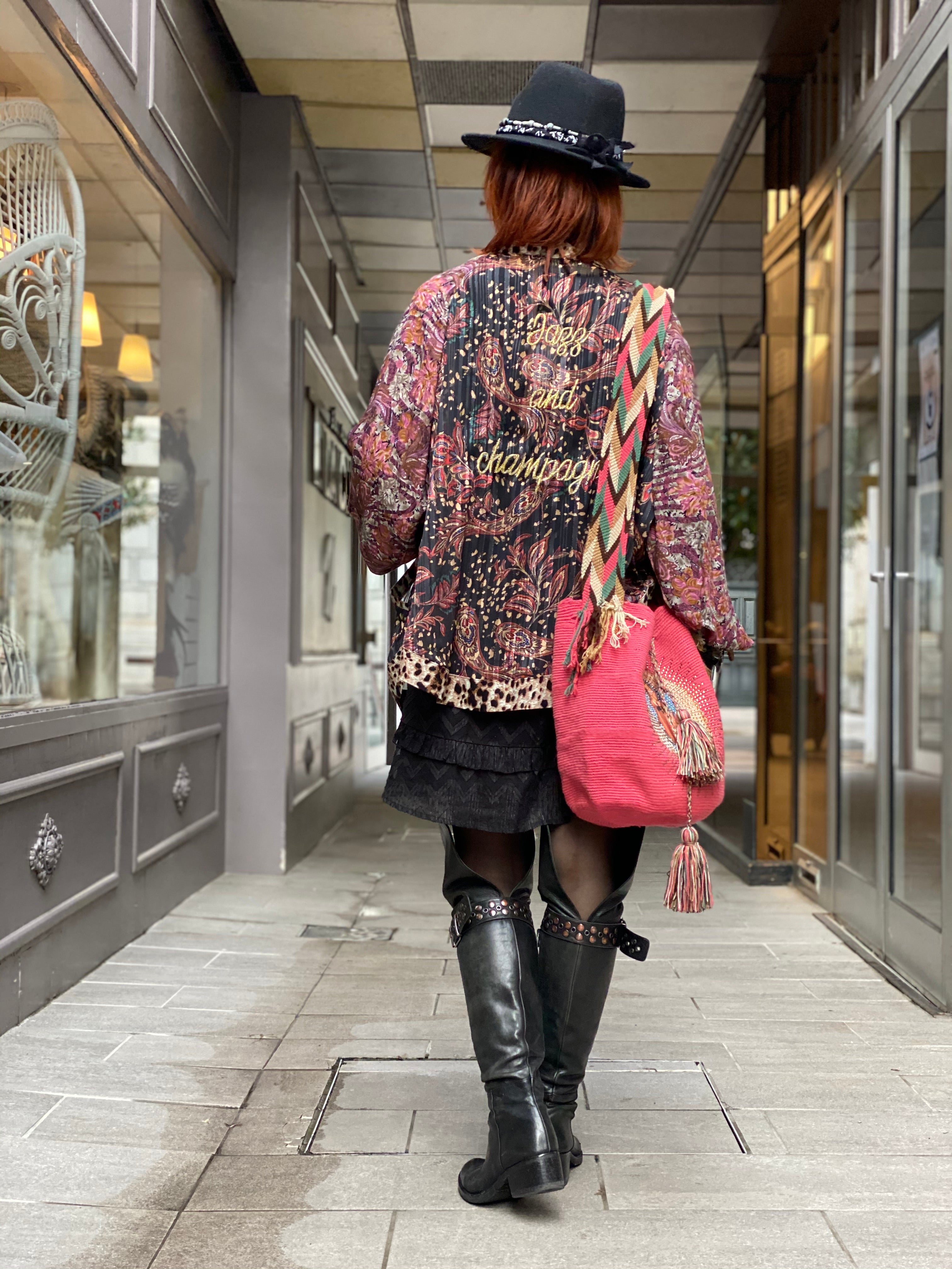 Pirate Flower short kimono
