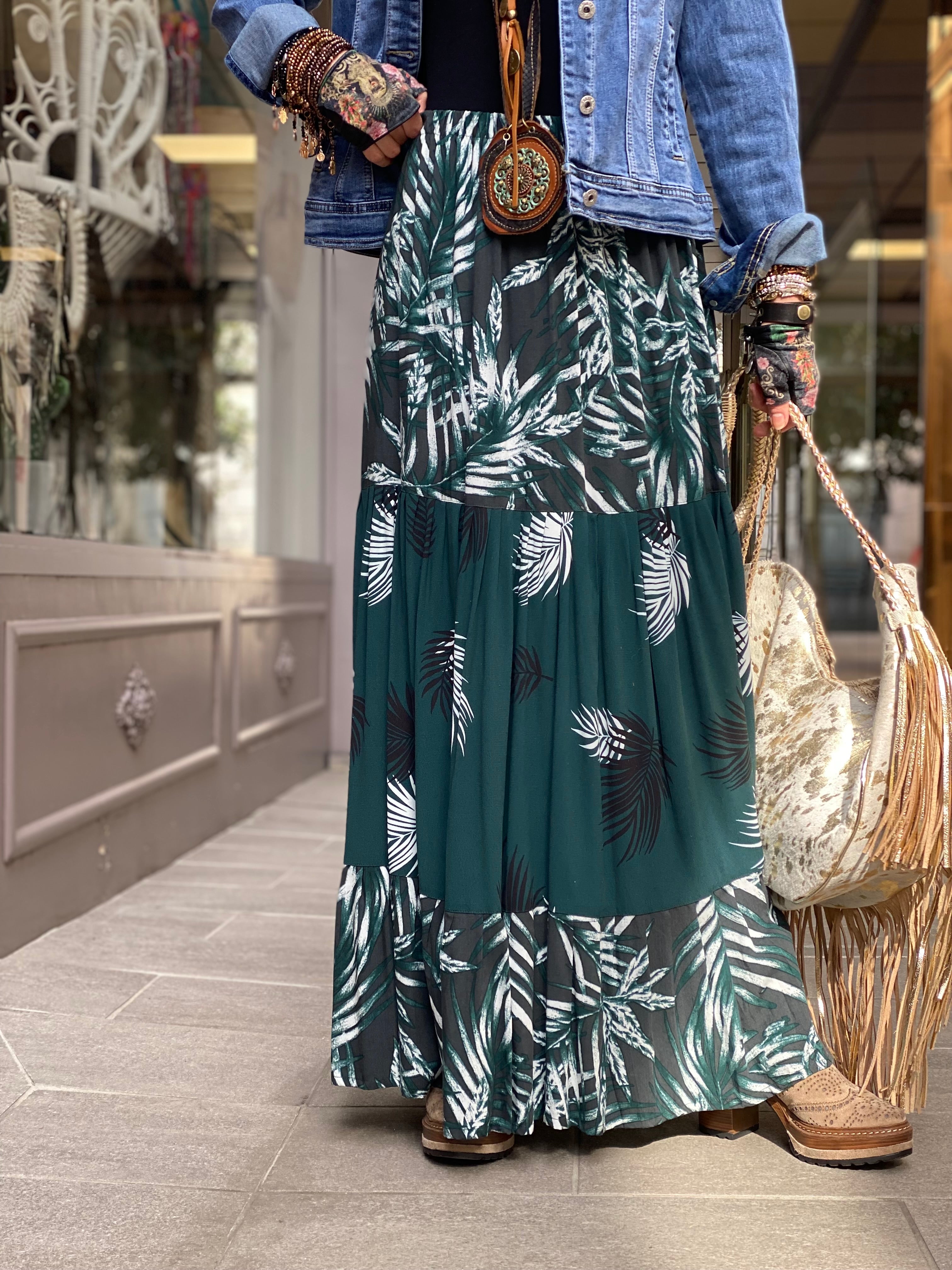 Pirate Flower long skirt