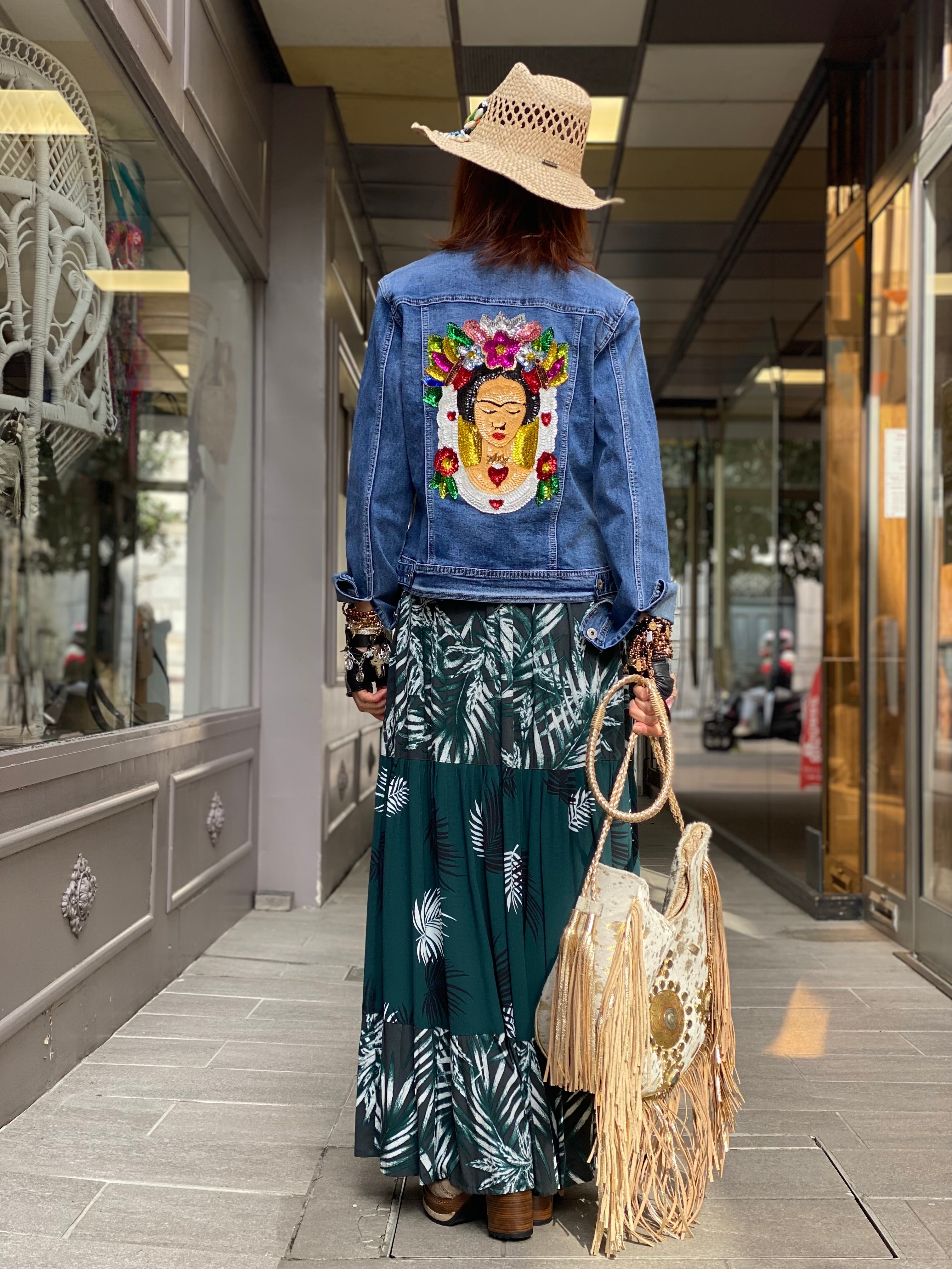 Pirate Flower long skirt