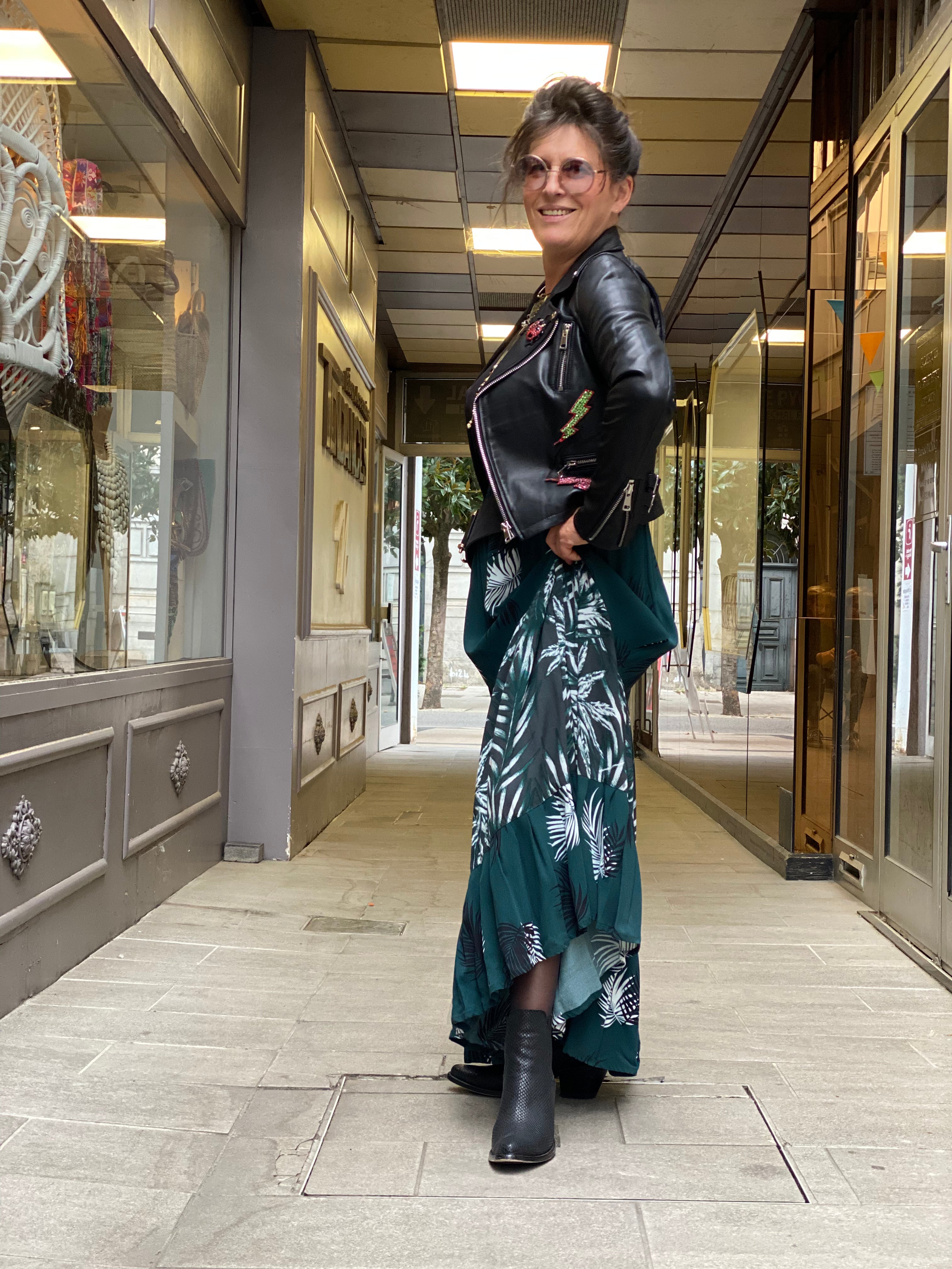 Pirate Flower long skirt