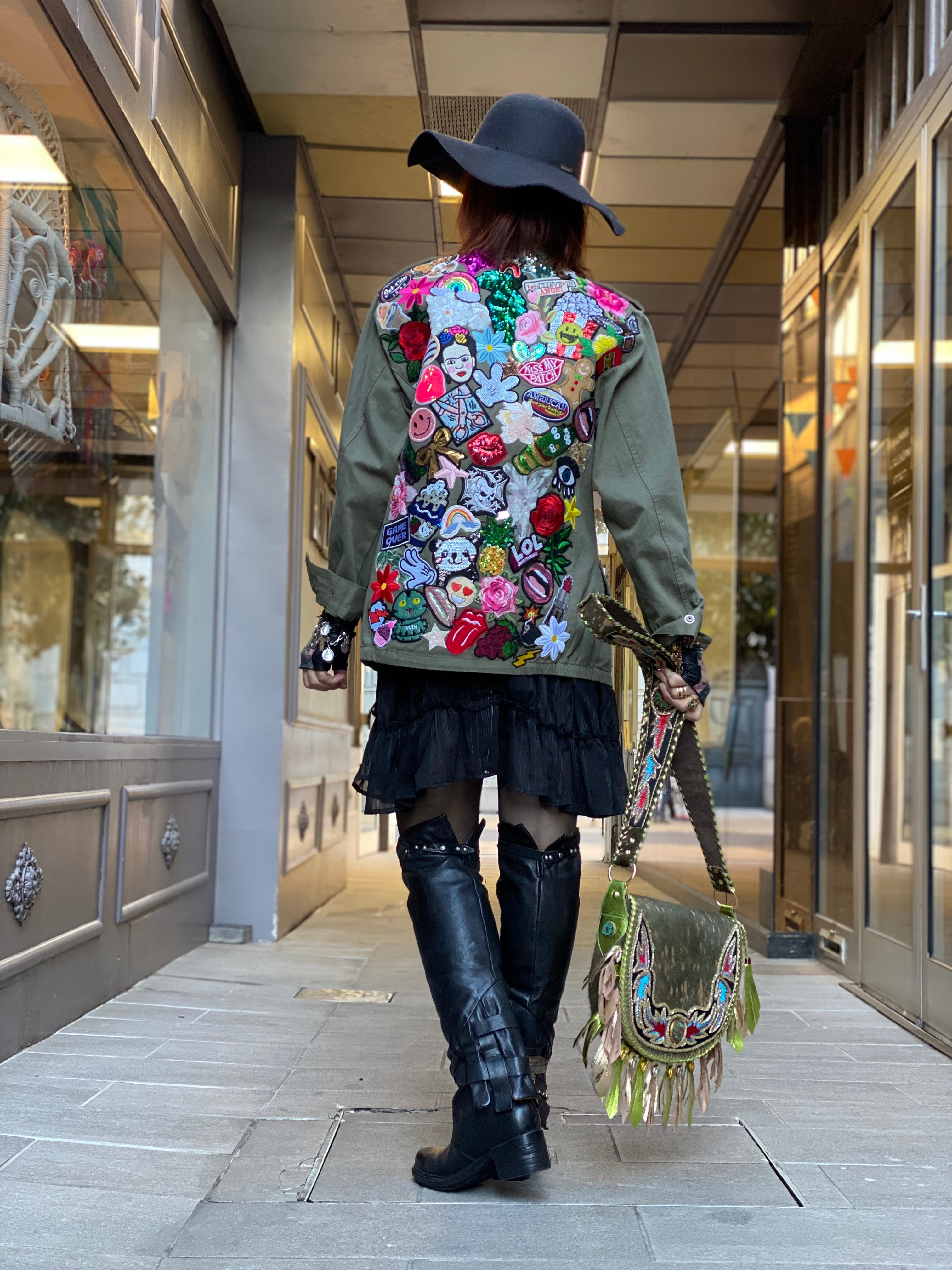 Veste militaire Custom Poupée de Soie