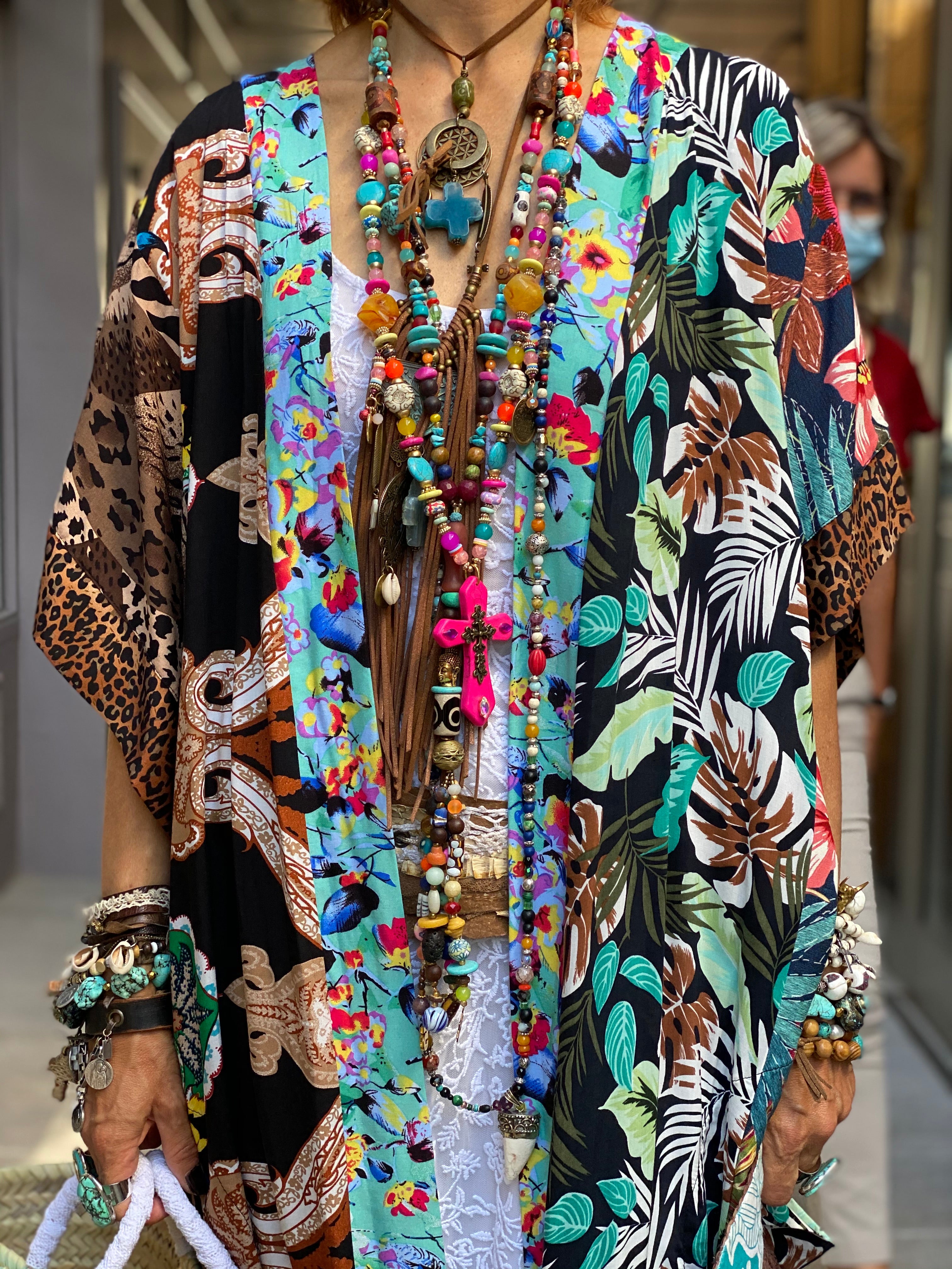 Pirate Flower Long Kimono