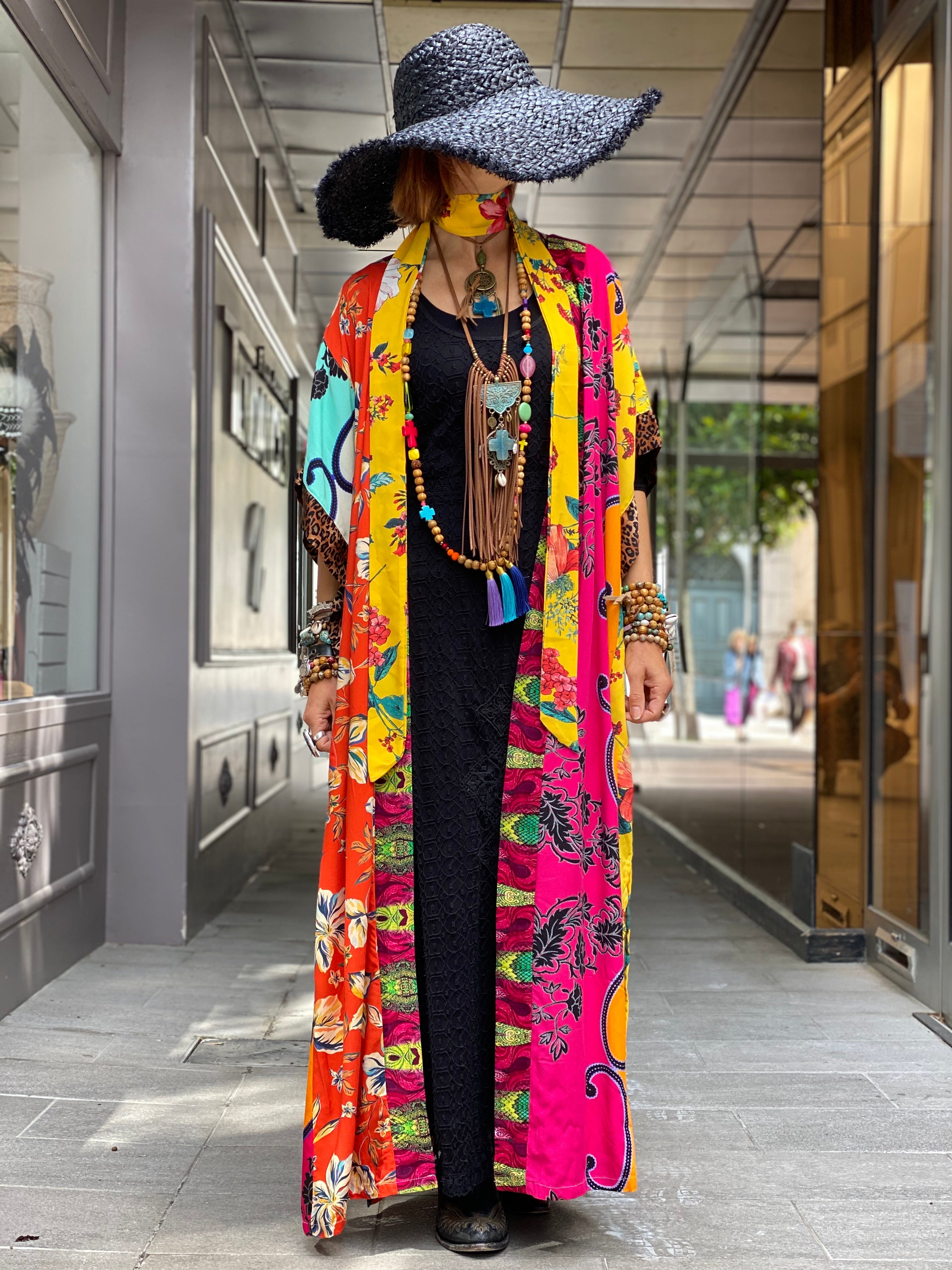 Pirate Flower Long Kimono