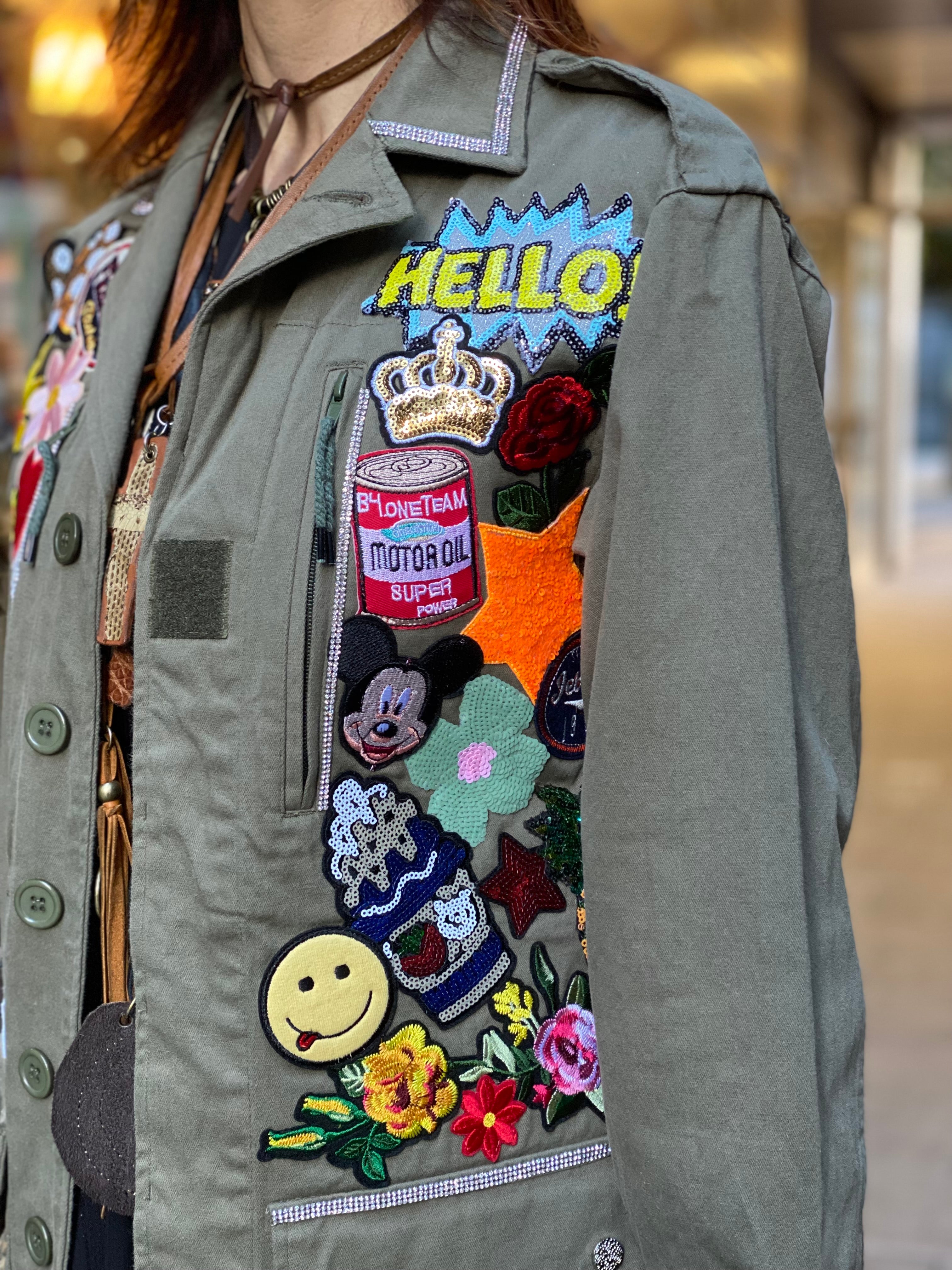 Veste militaire Custom Poupée de Soie