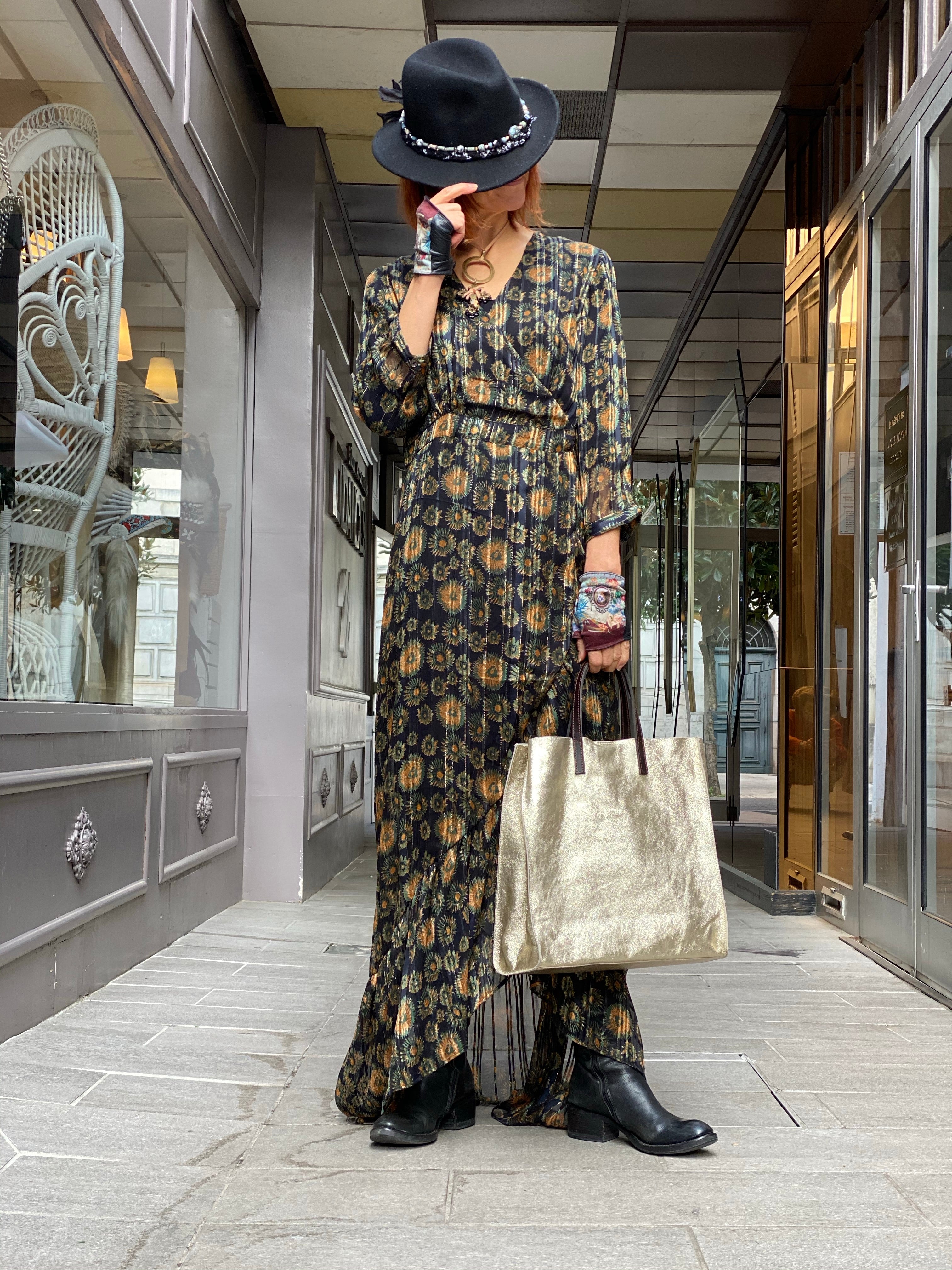 Robe Chloé Sunflower Satin Maison Hotel