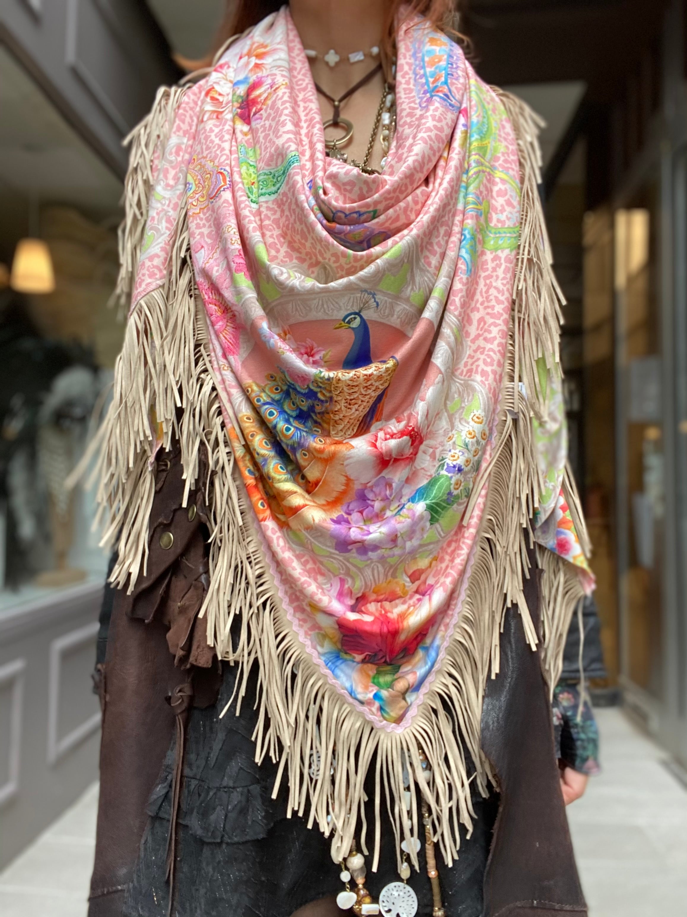 Pink Paisley Katherina Loretta Shawl