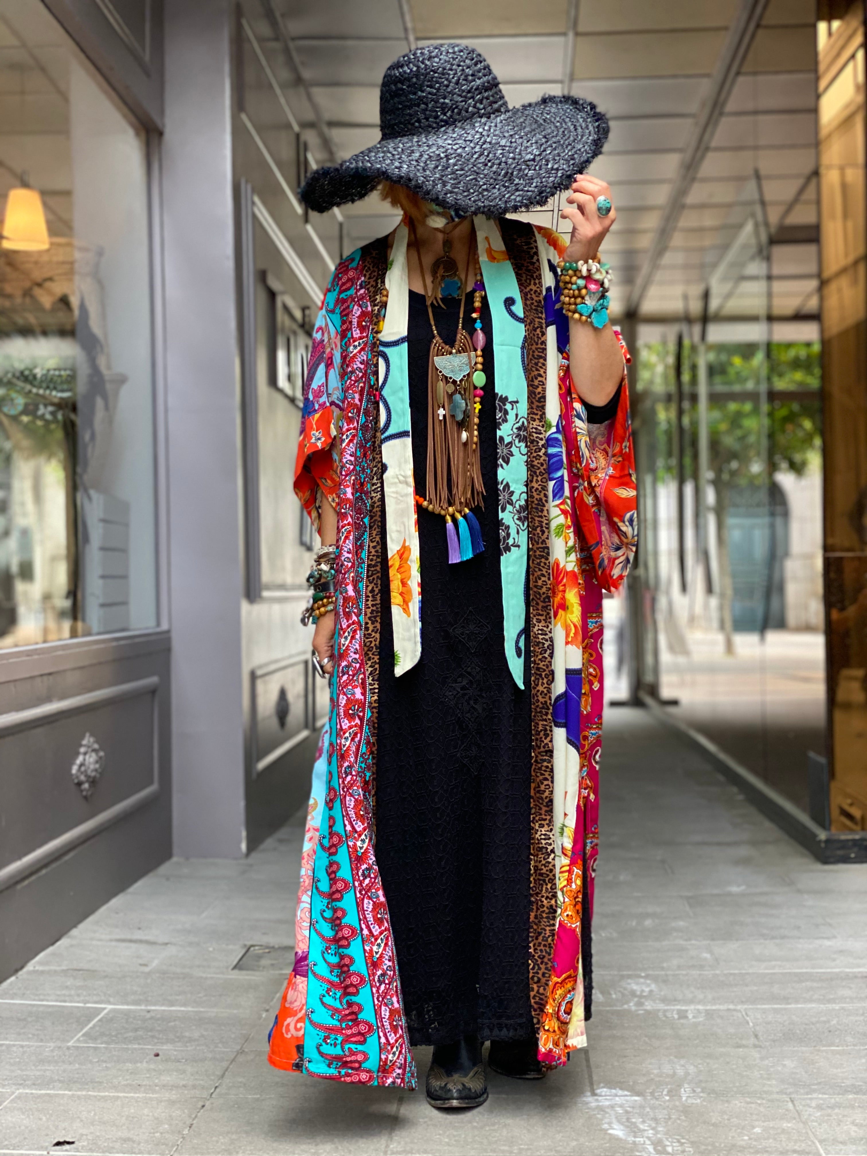 Pirate Flower Long Kimono
