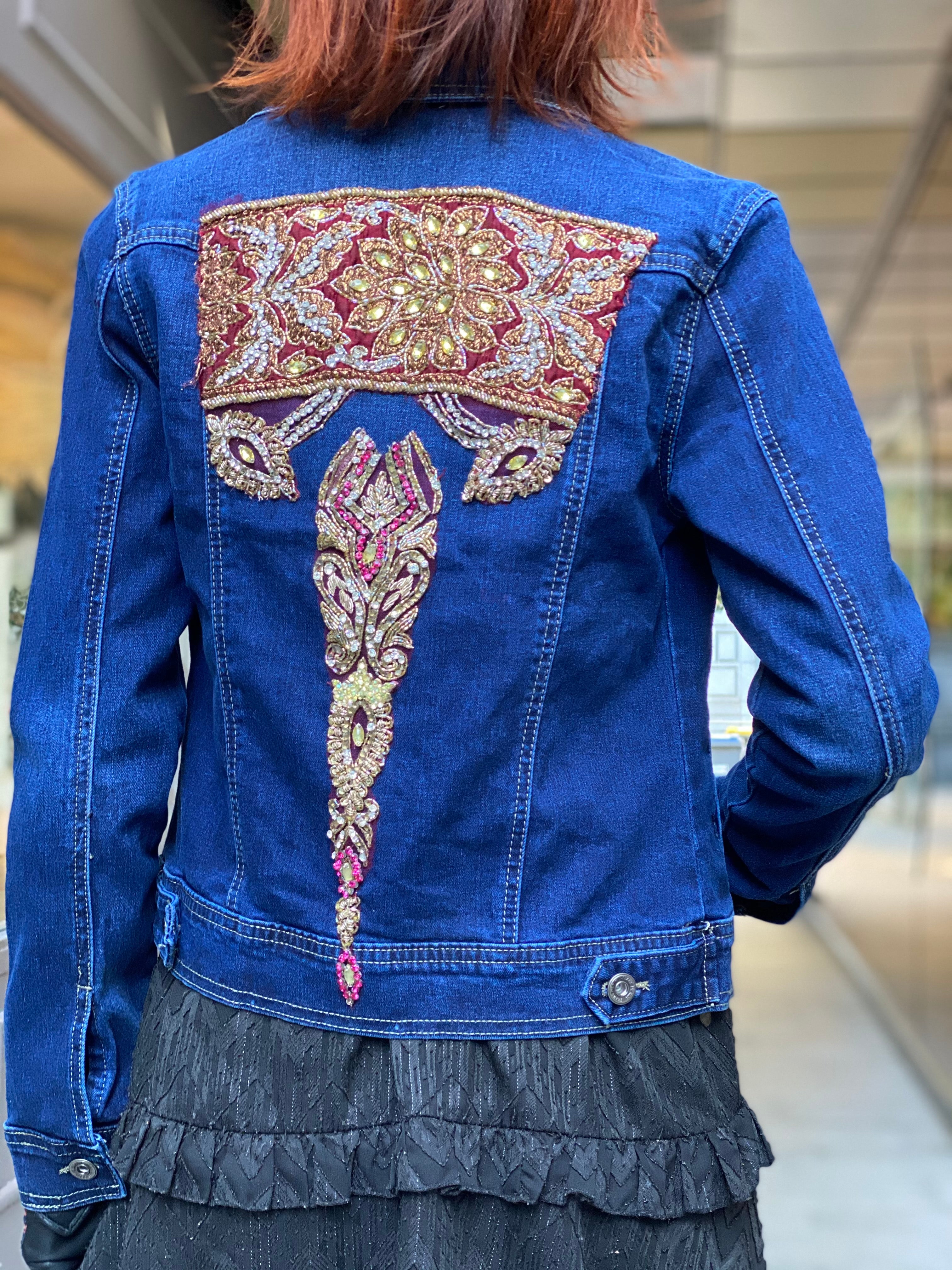 Mamz'elle Zoé Jean Saree Jacket