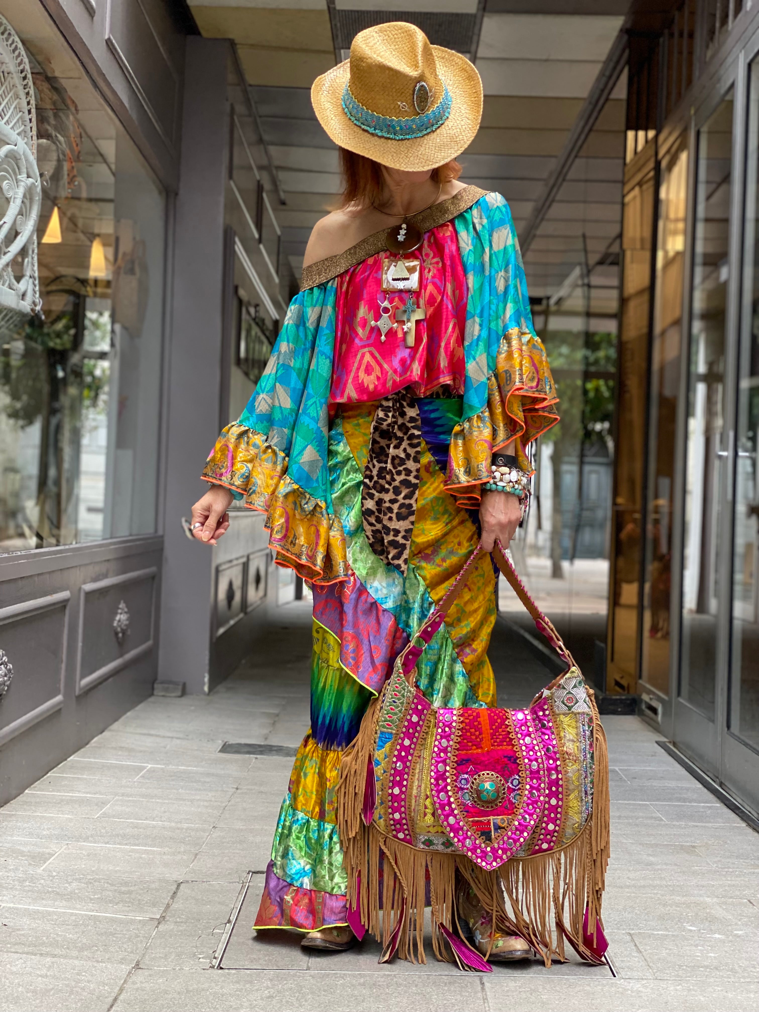Kaleidoscope long skirt Doll.SA