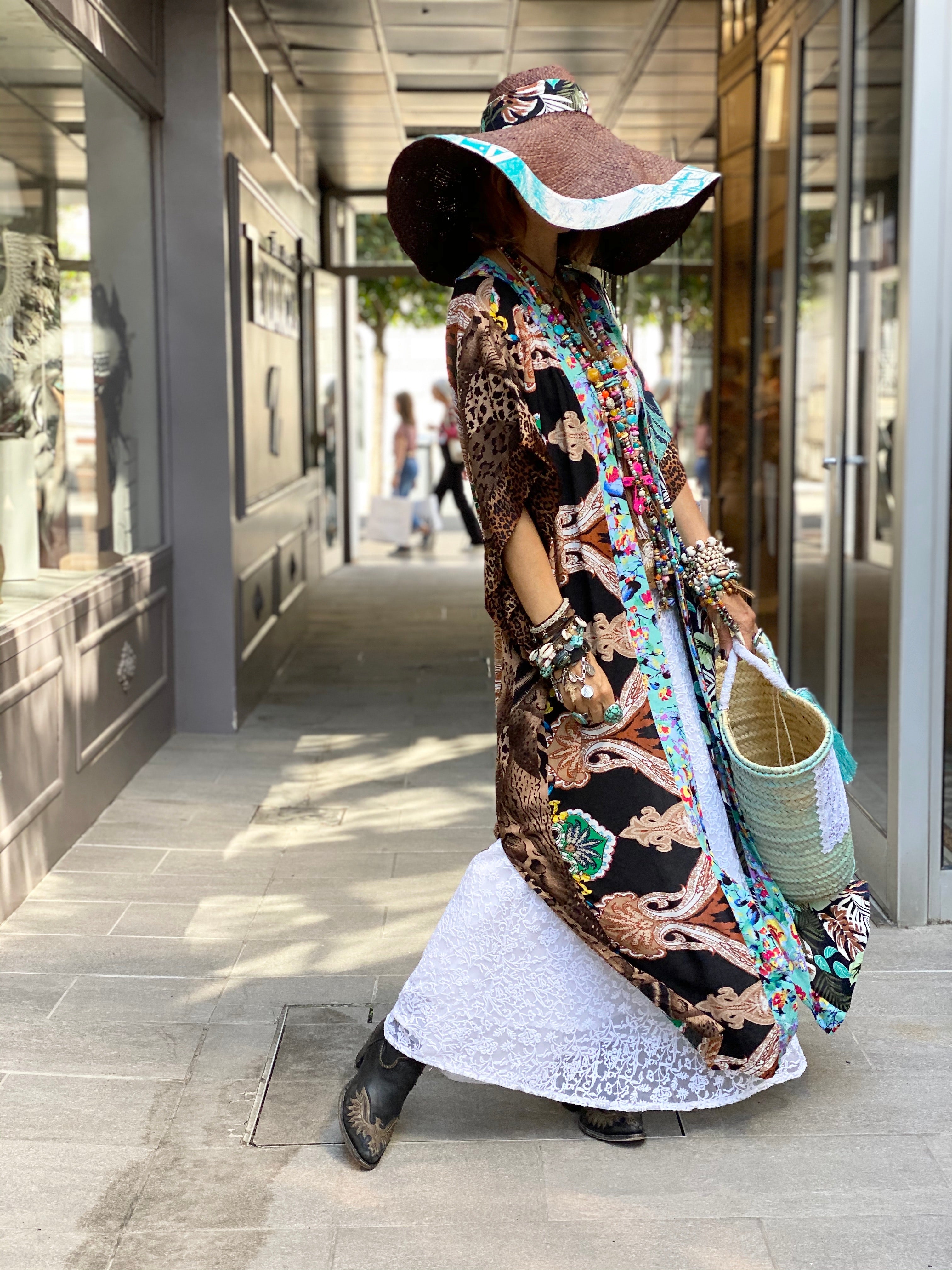 Pirate Flower Long Kimono