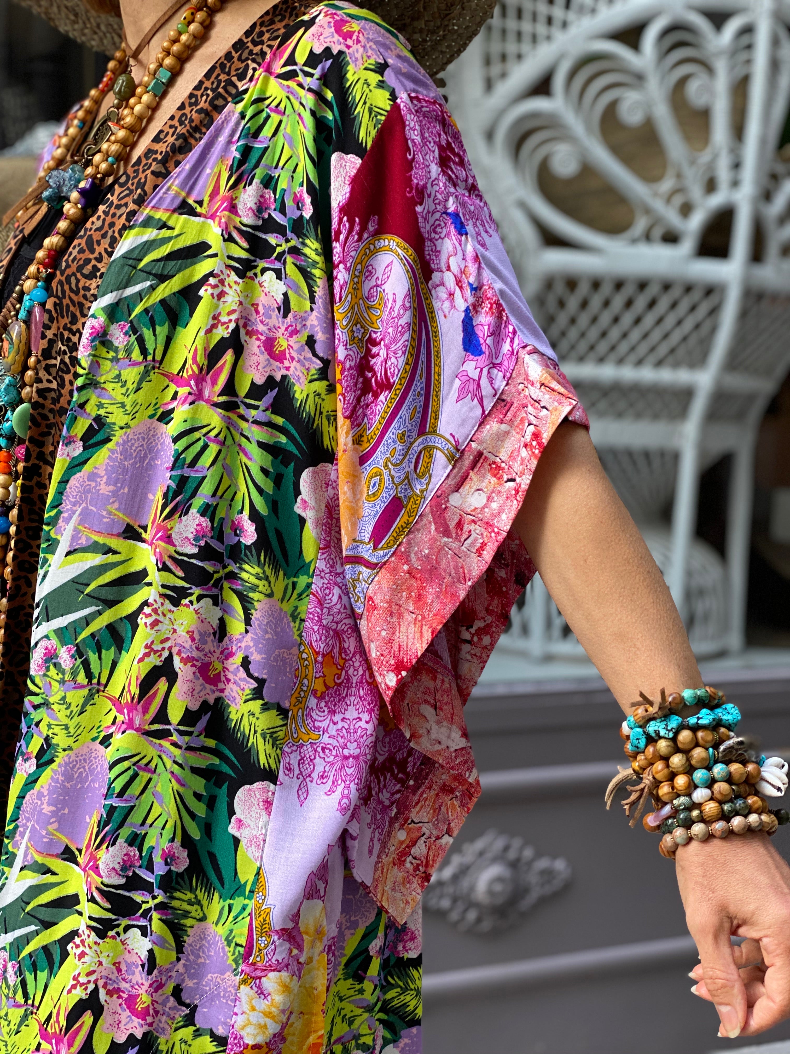 Kimono Long Fleur de Pirate