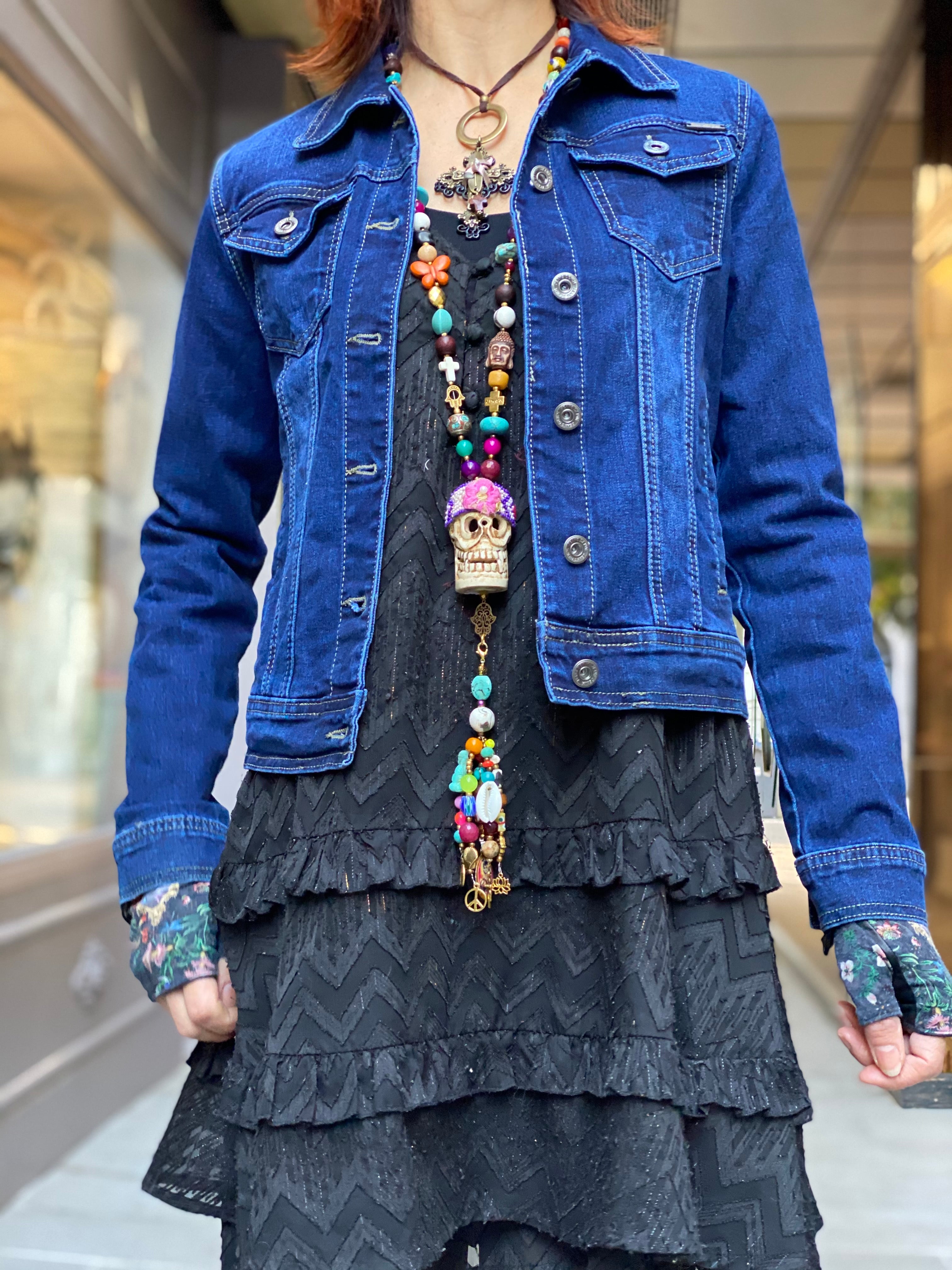 Mamz'elle Zoé Jean Saree Jacket