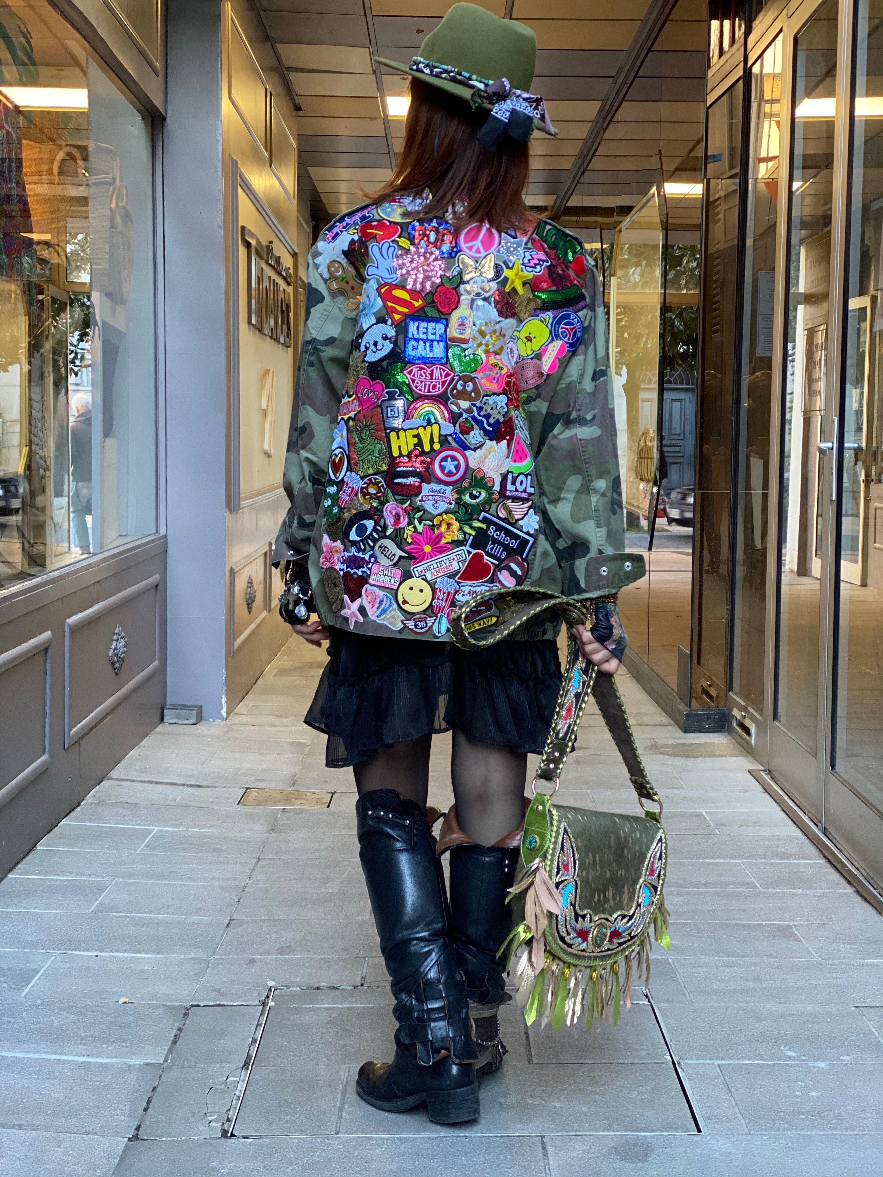 Veste militaire Custom Poupée de Soie