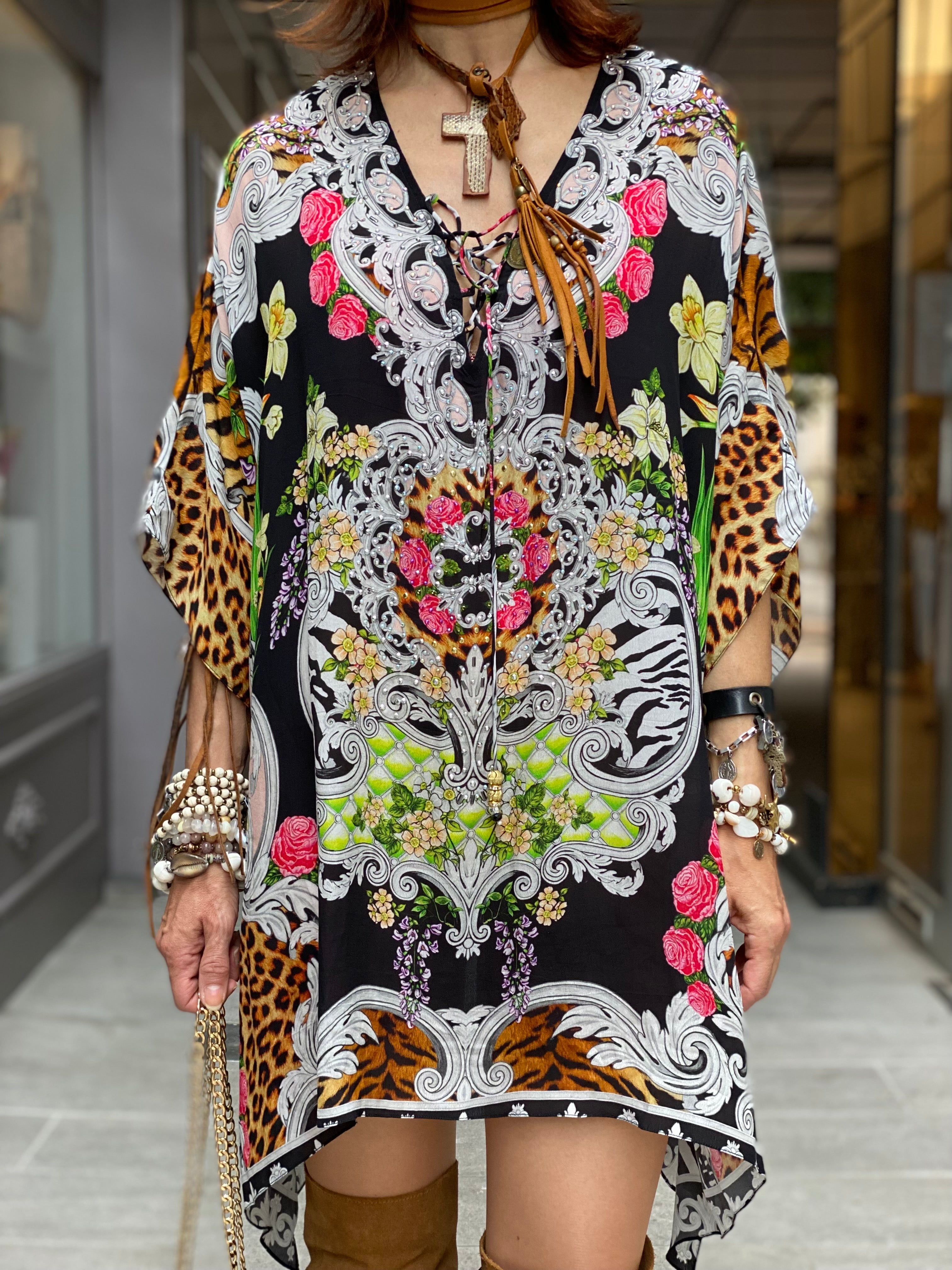 Fringed Kaftan Top Warrior Princess Czarina