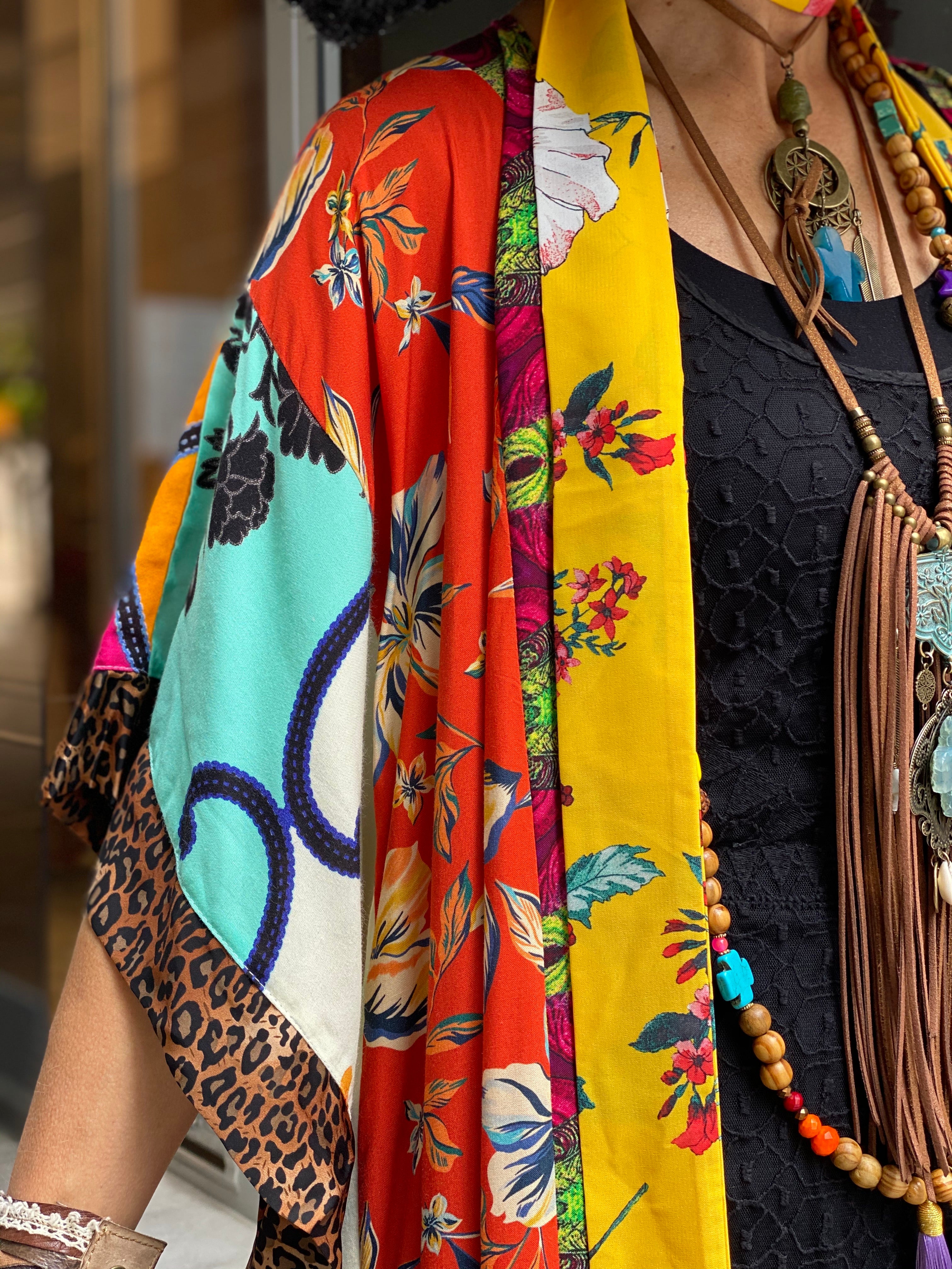 Pirate Flower Long Kimono