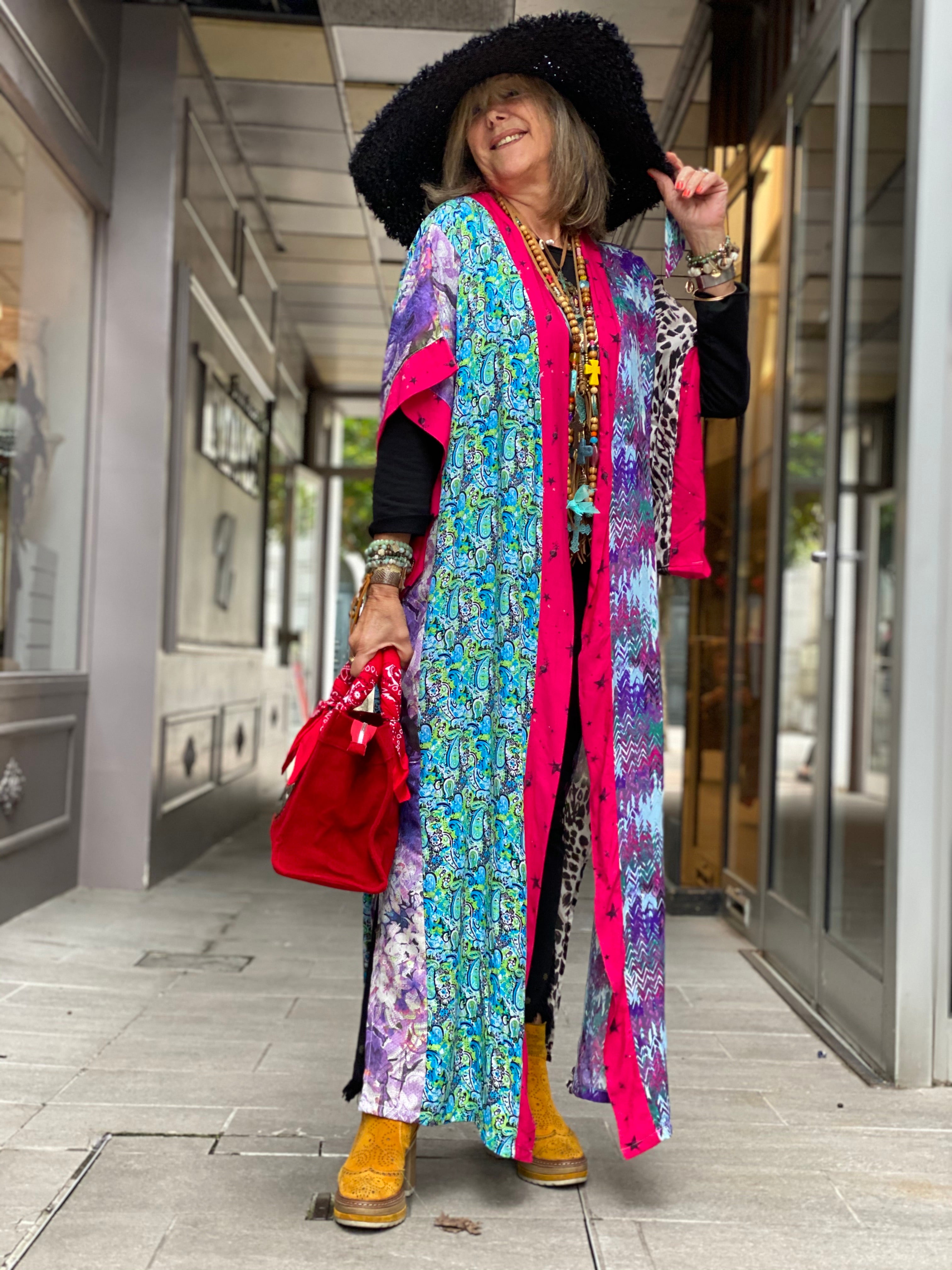 Kimono Long Fleur de Pirate