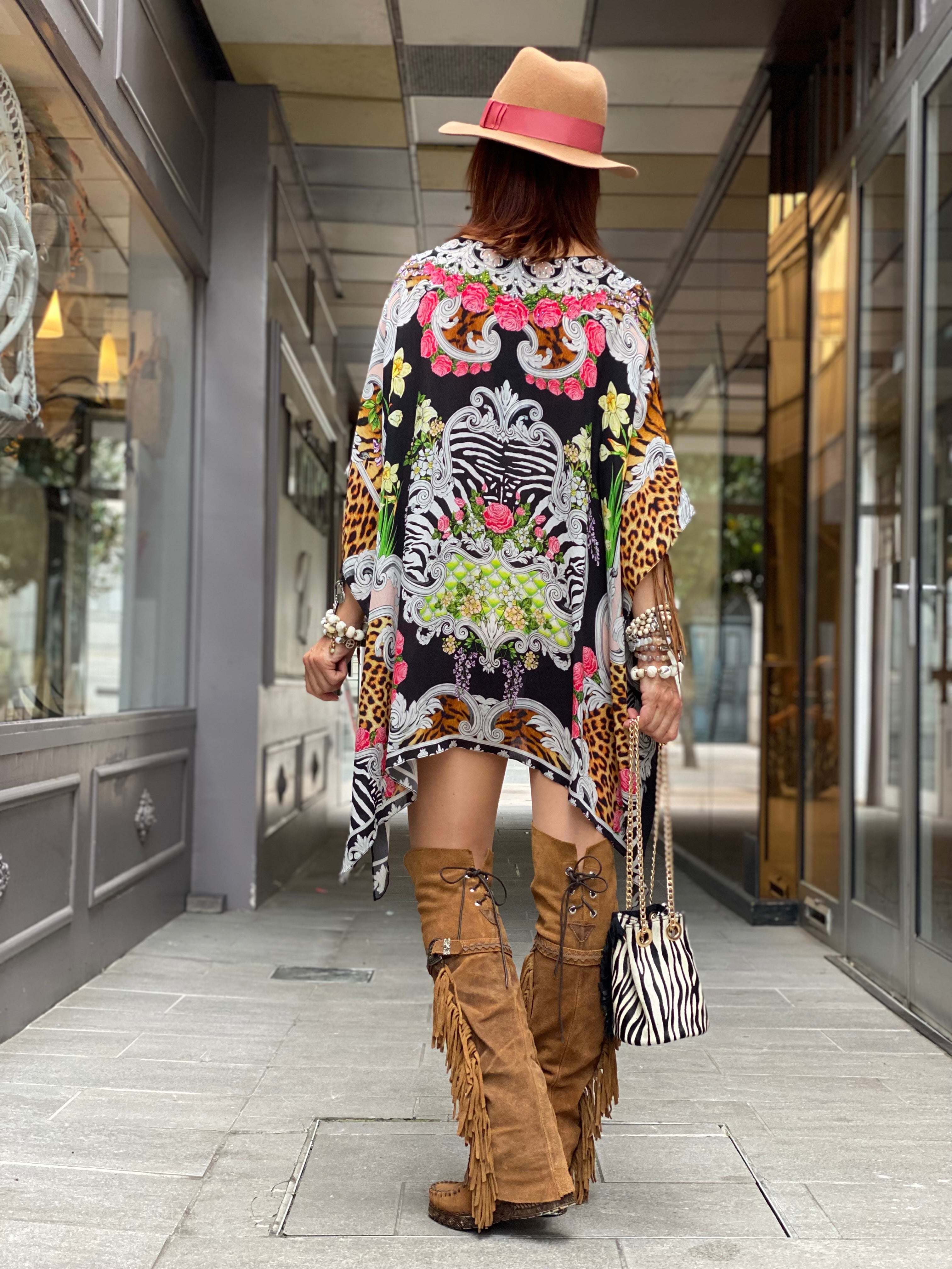 Fringed Kaftan Top Warrior Princess Czarina