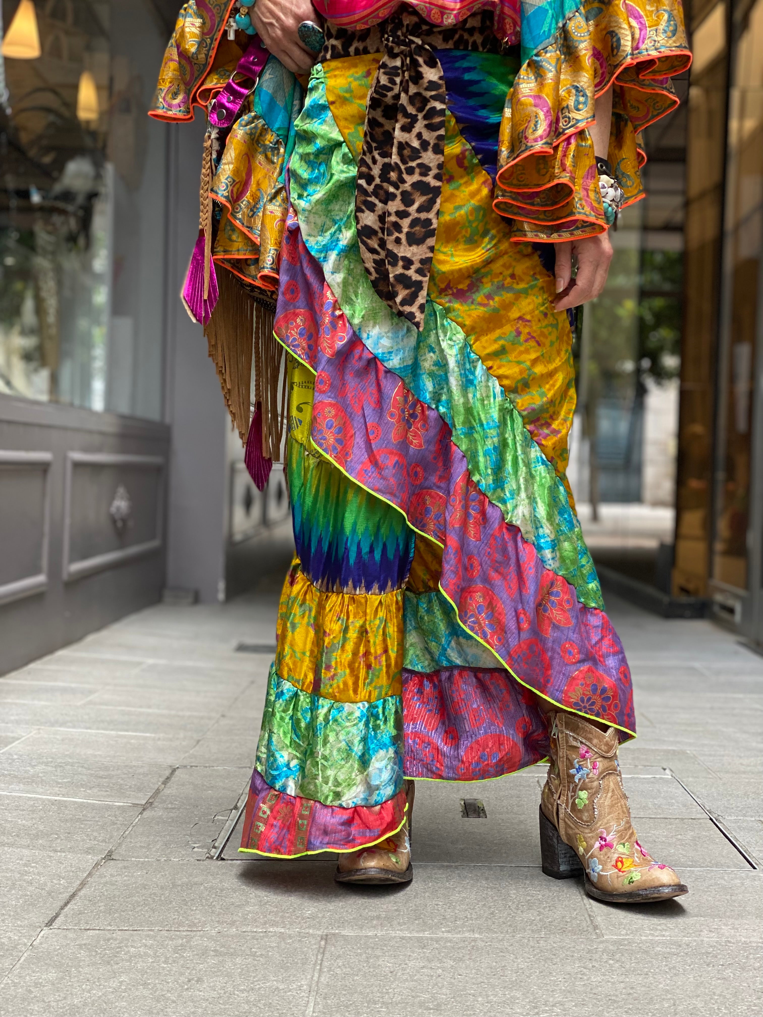 Kaleidoscope long skirt Doll.SA