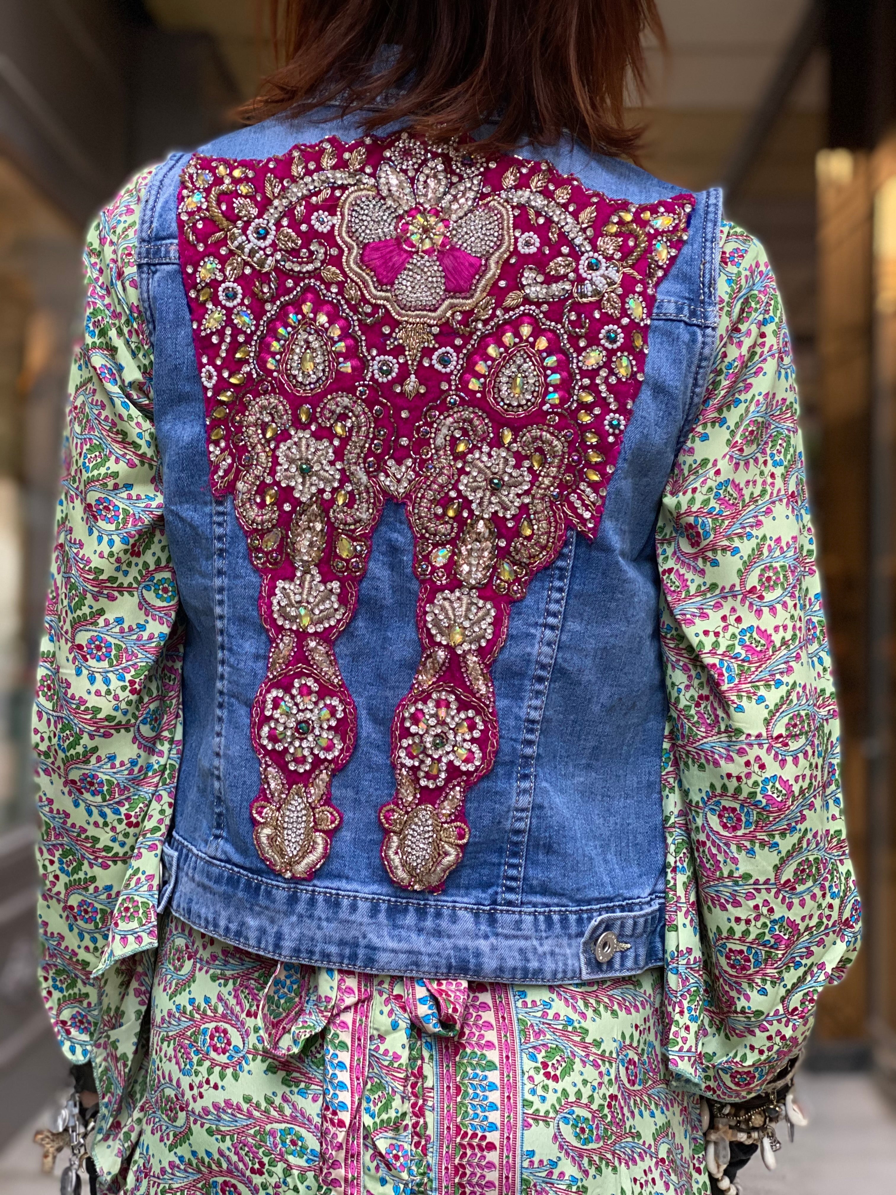Mamz'elle Zoé Jean Saree Vest