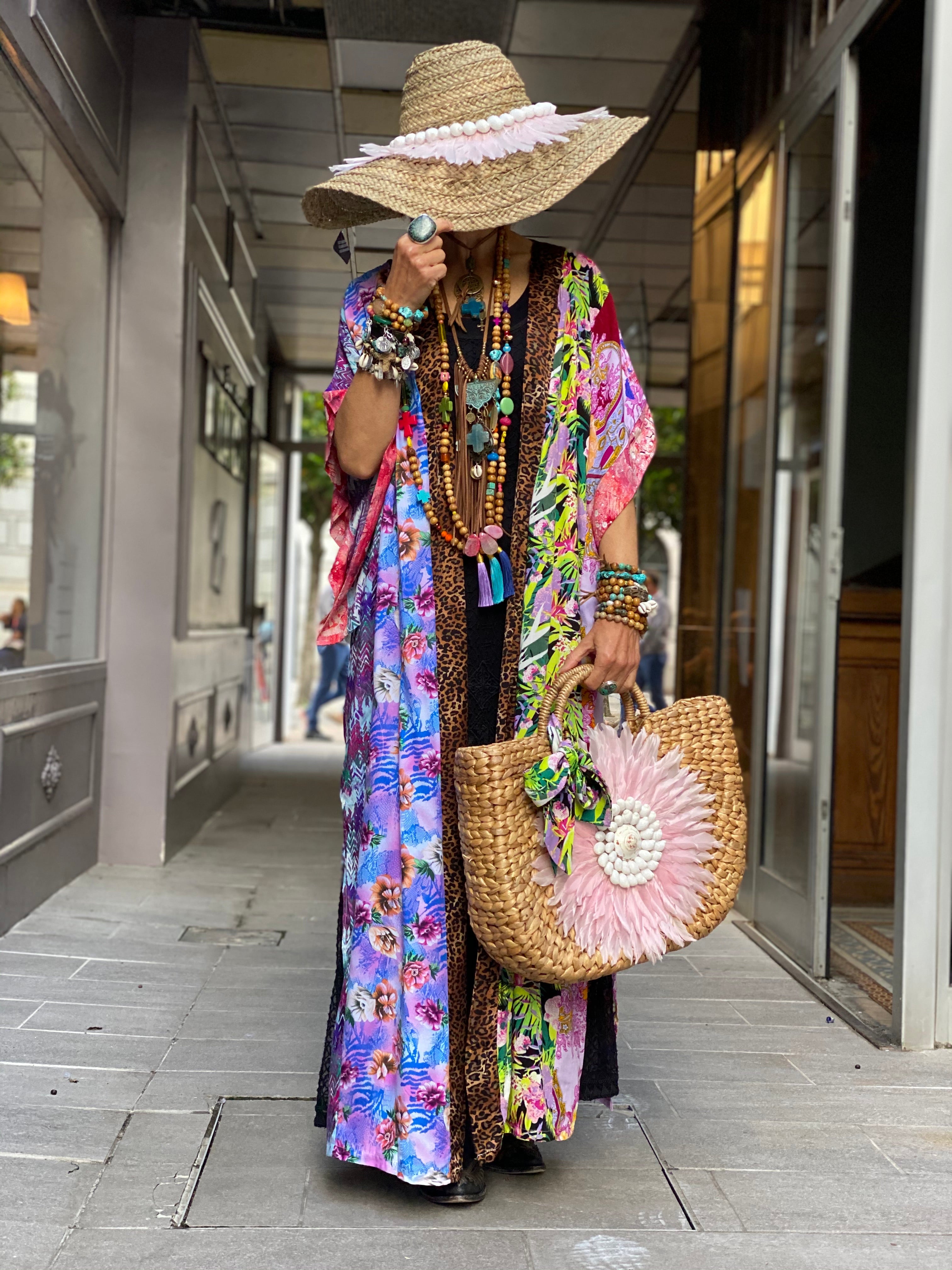 Kimono Long Fleur de Pirate