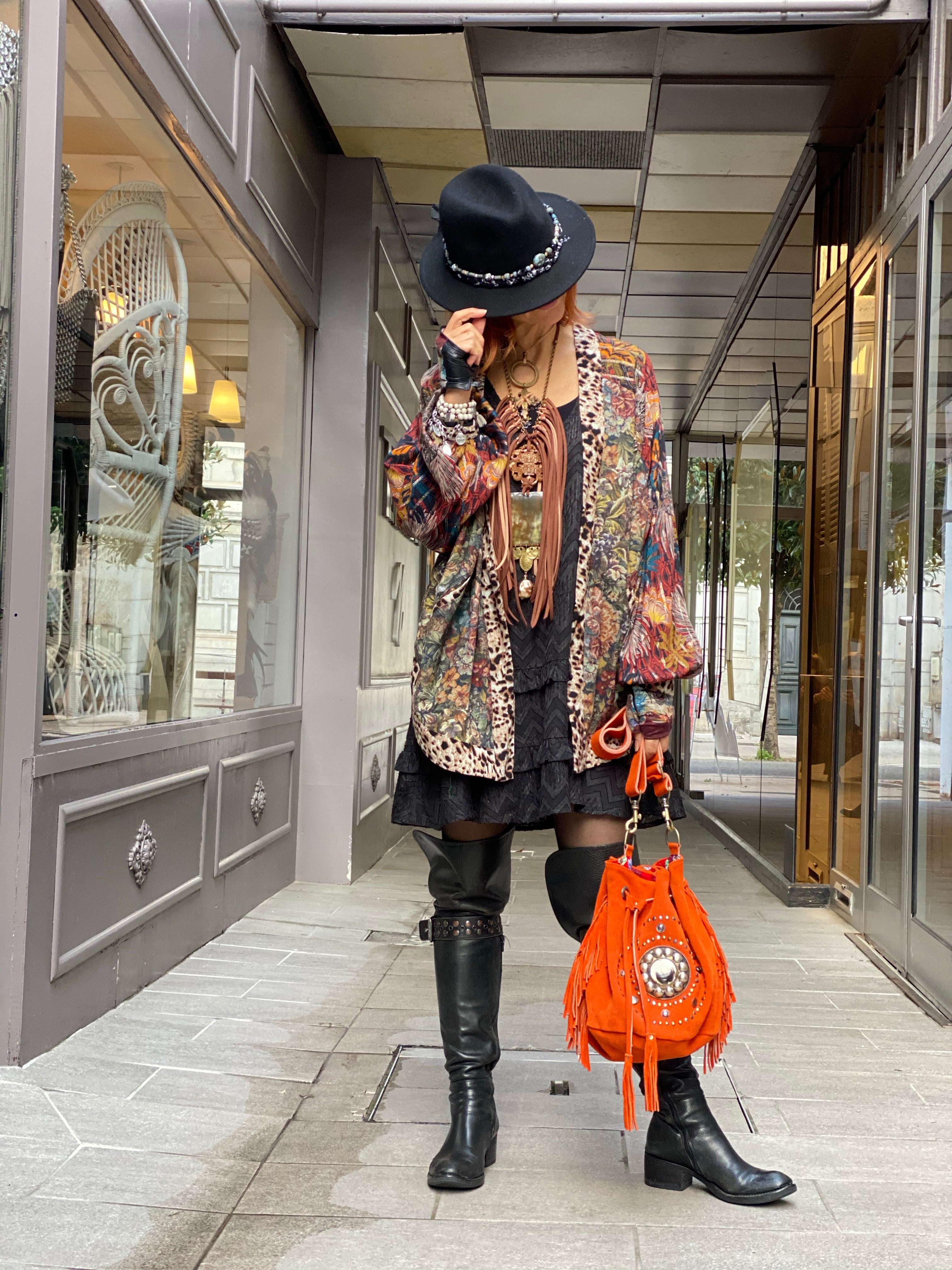 Pirate Flower short kimono
