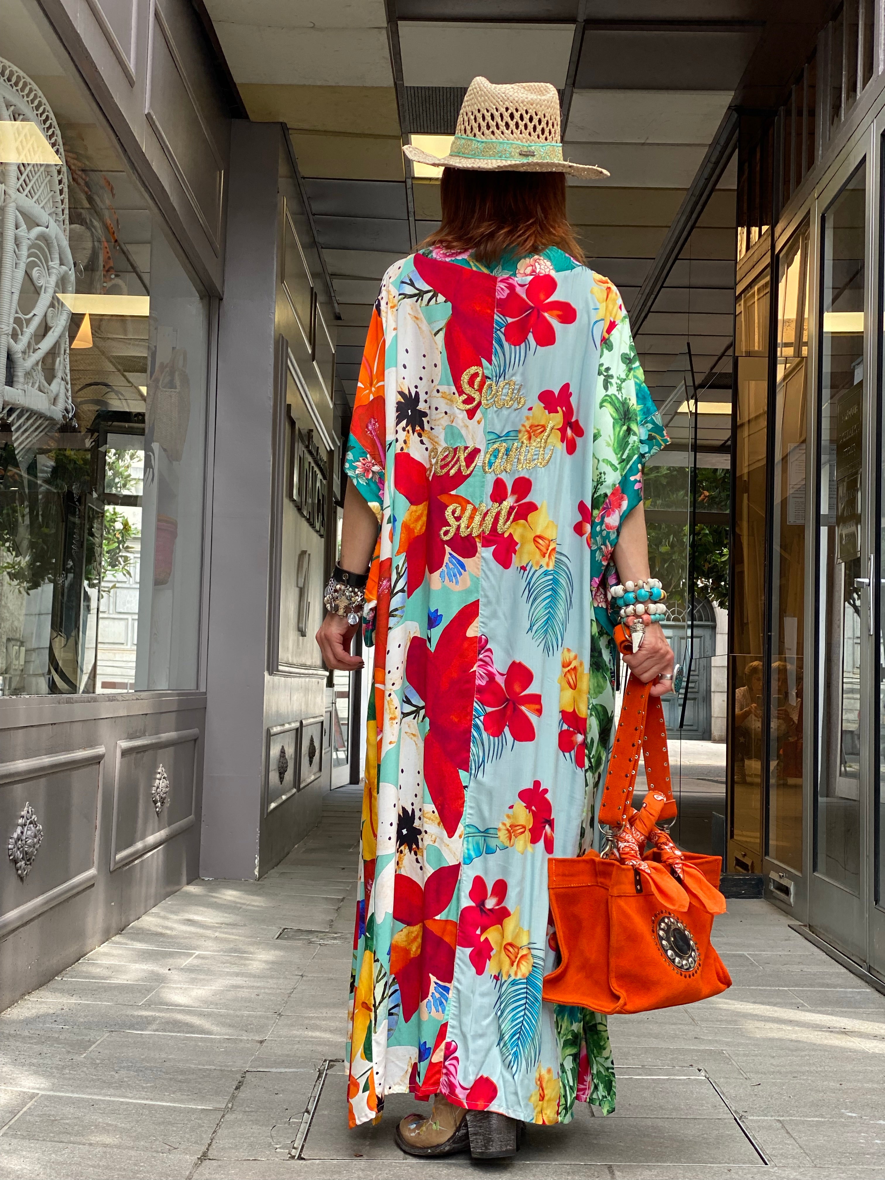 Pirate Flower Long Kimono