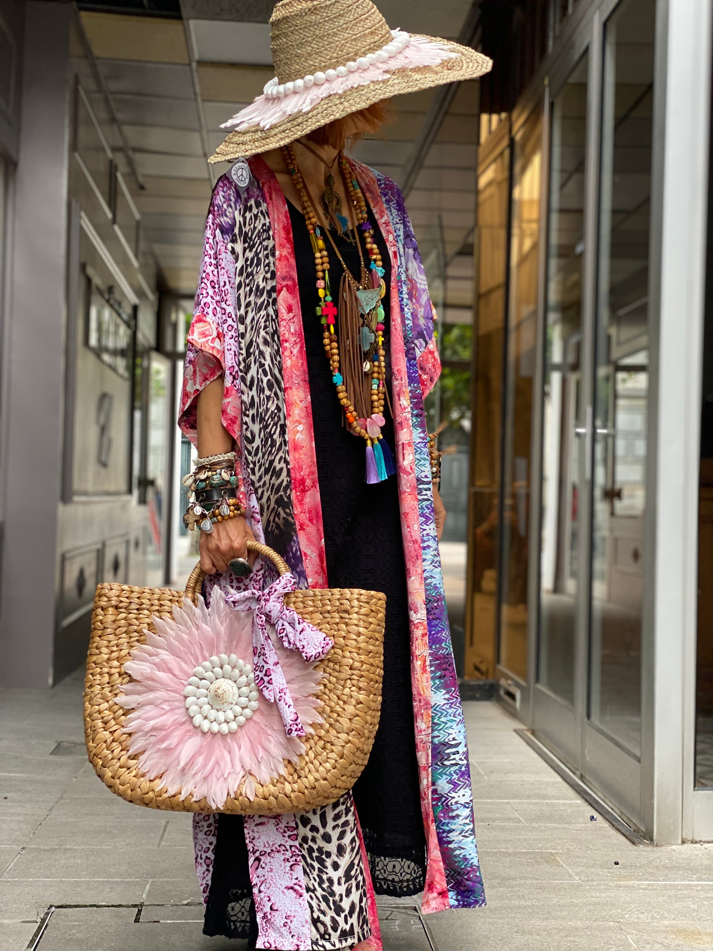 Kimono Long Fleur de Pirate