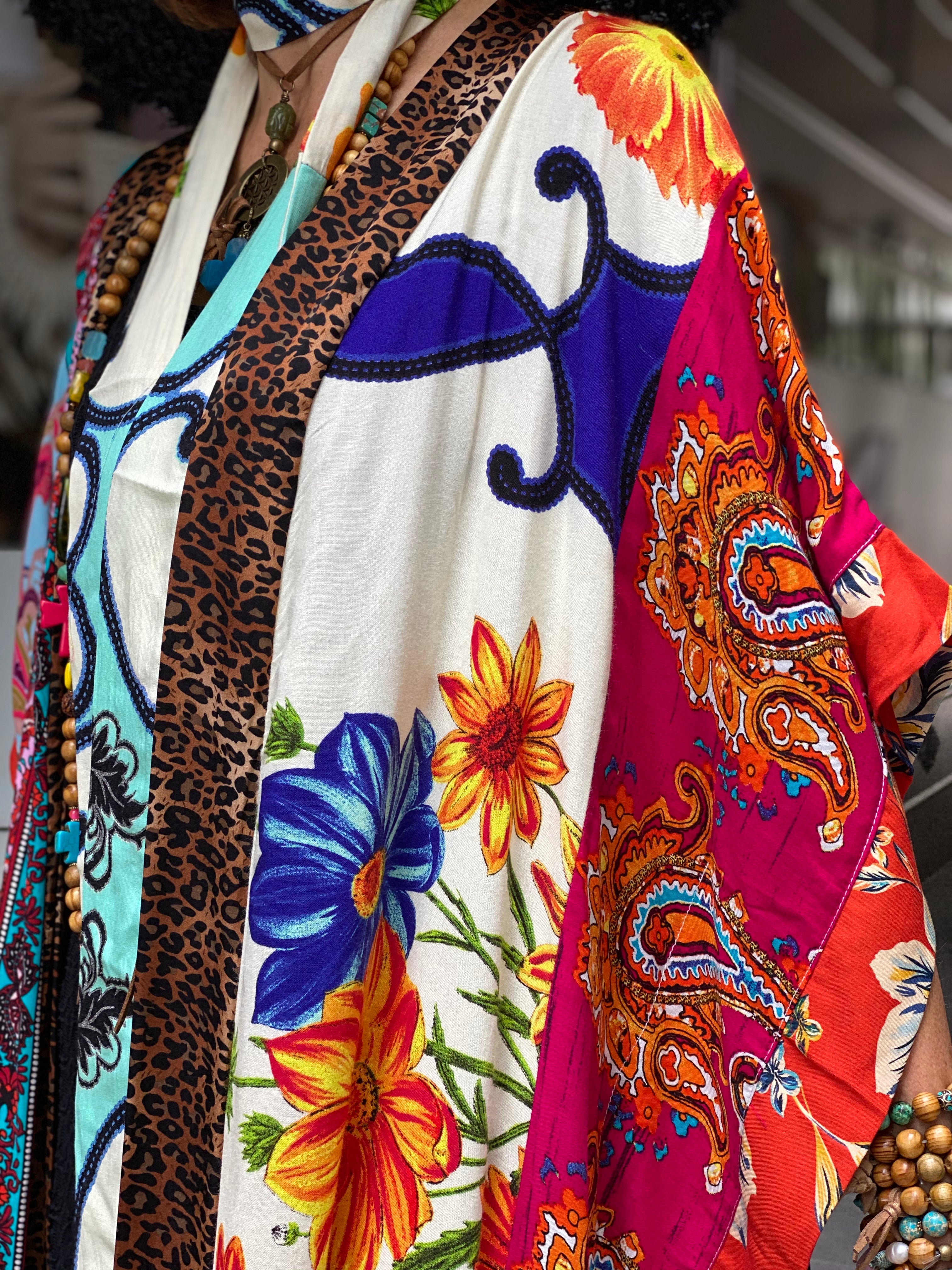 Pirate Flower Long Kimono