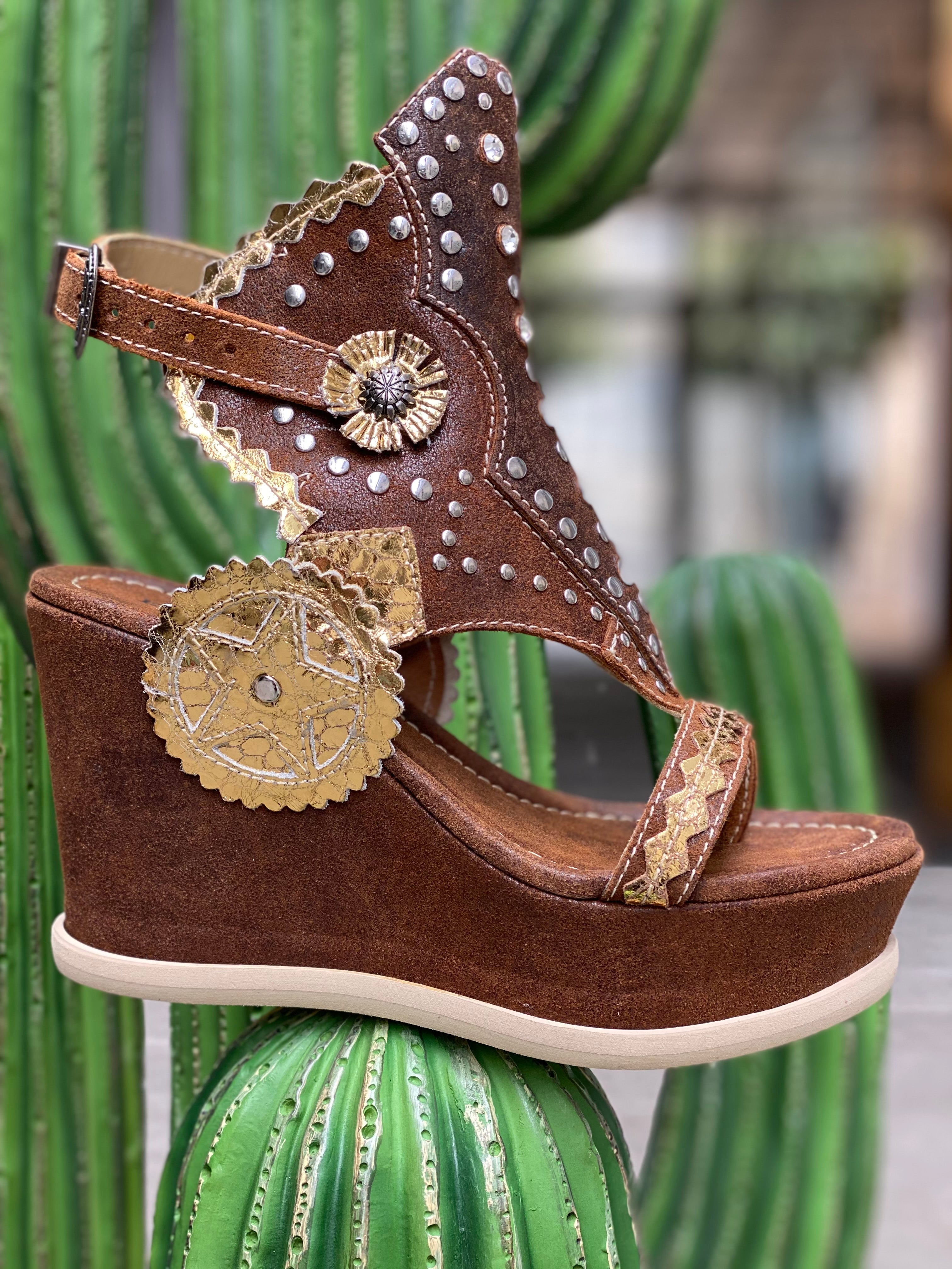Wedge Alma Apex Tan El Vaquero